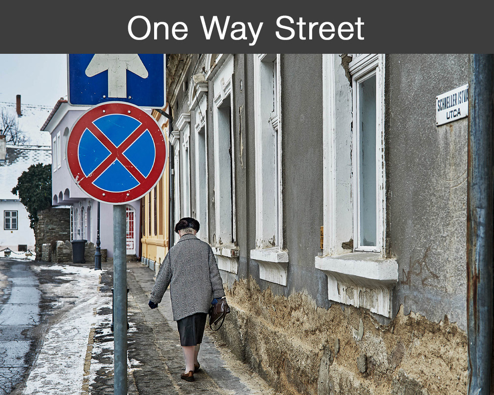 One Way Stree - A reportage photo people series exploring getting older - photos taken photo wall art by professional photographer Paul E Williams.