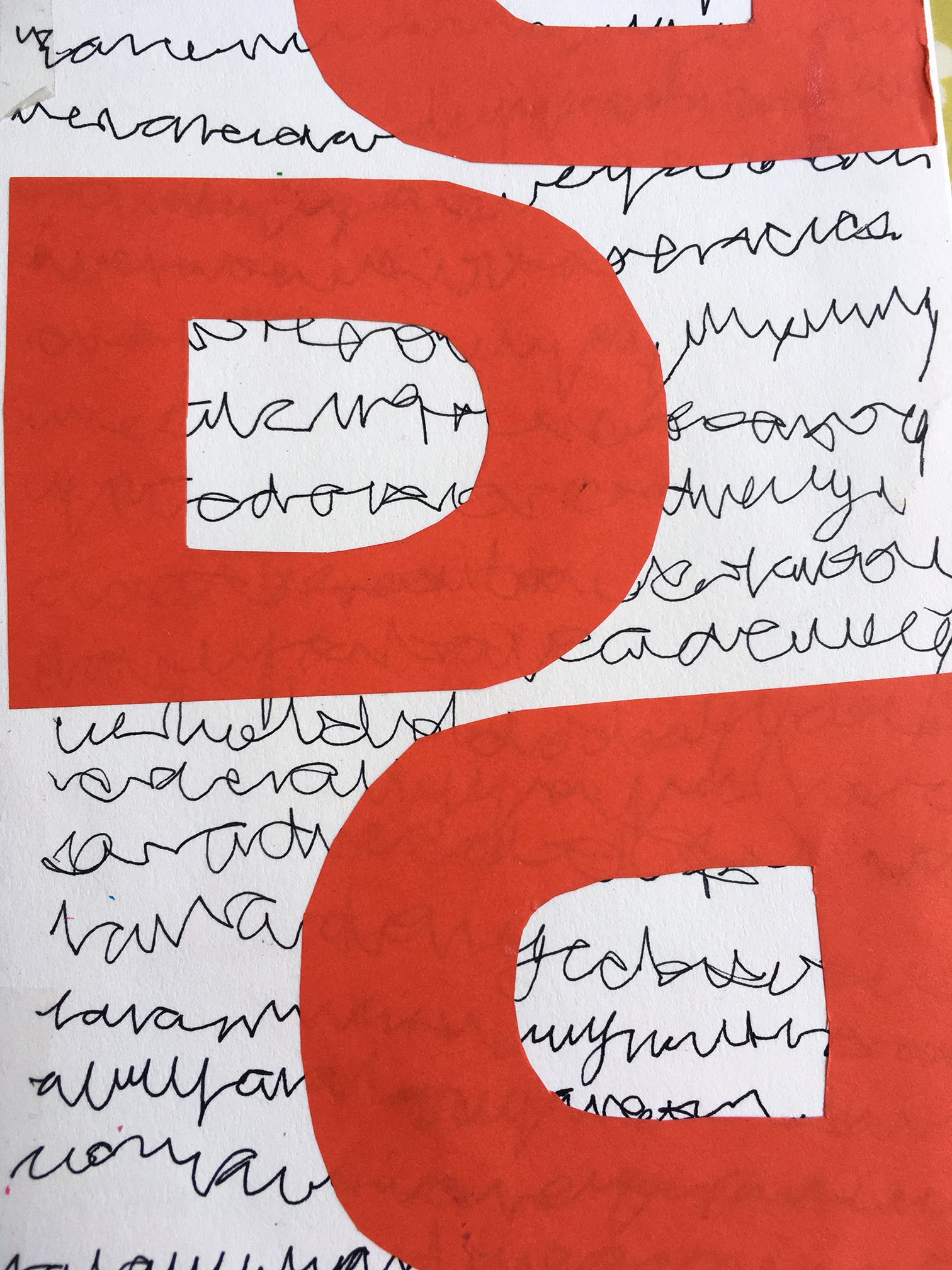 A5 Sketchbook - Broken down letters