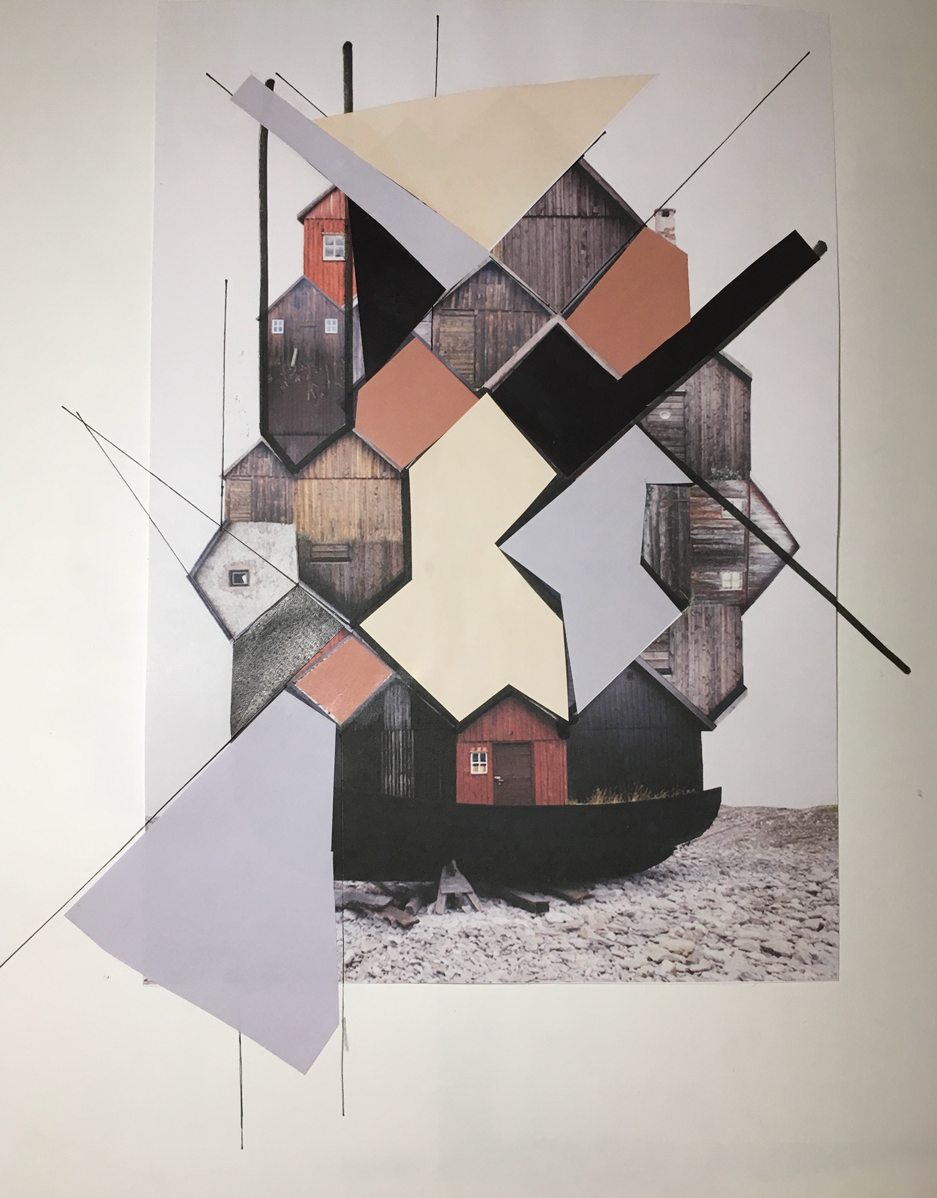 I was able to create one or two silhouettes from each of these collages.