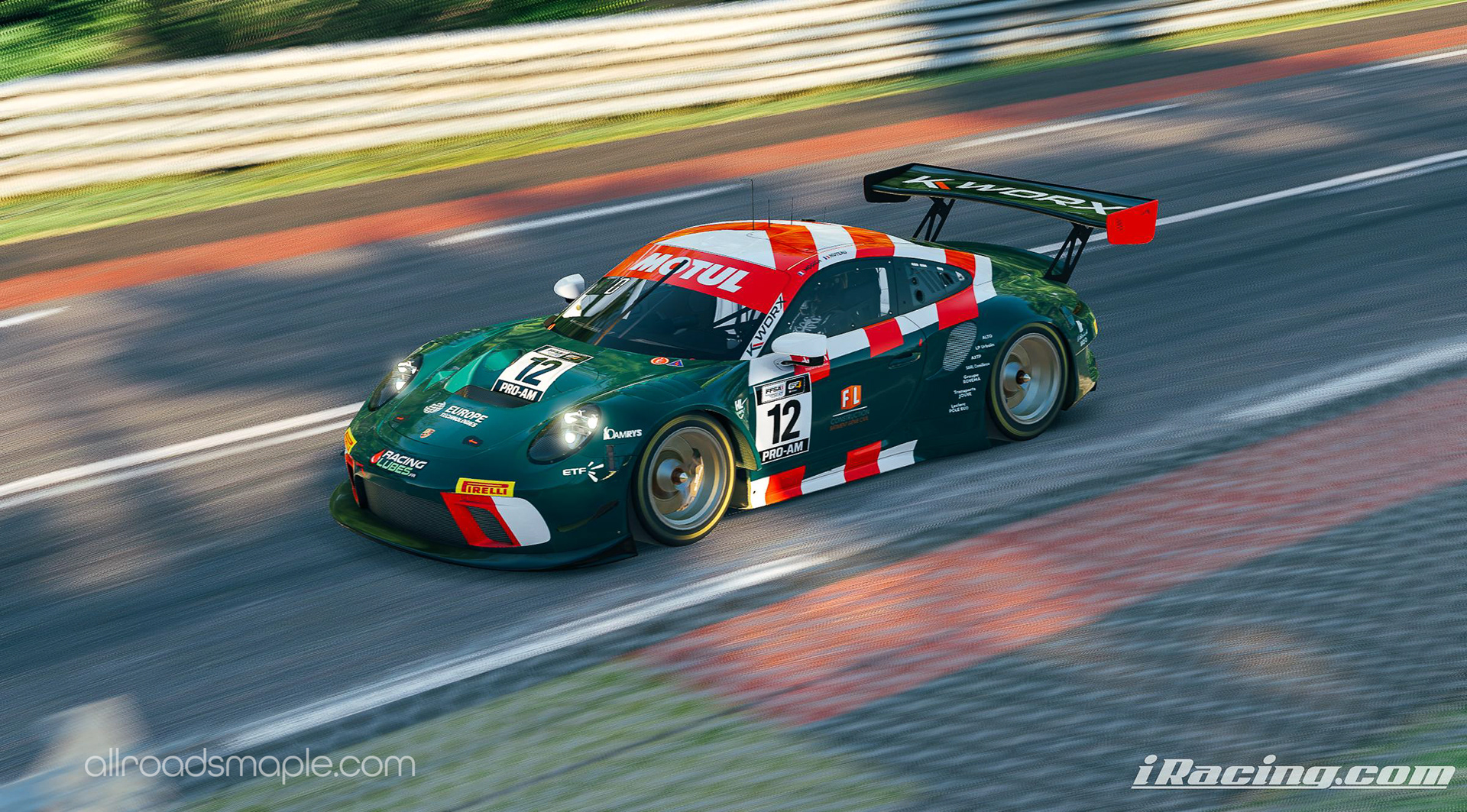 Re-imagination of the K-Worx livery for the Porsche 991.2 GT3 R