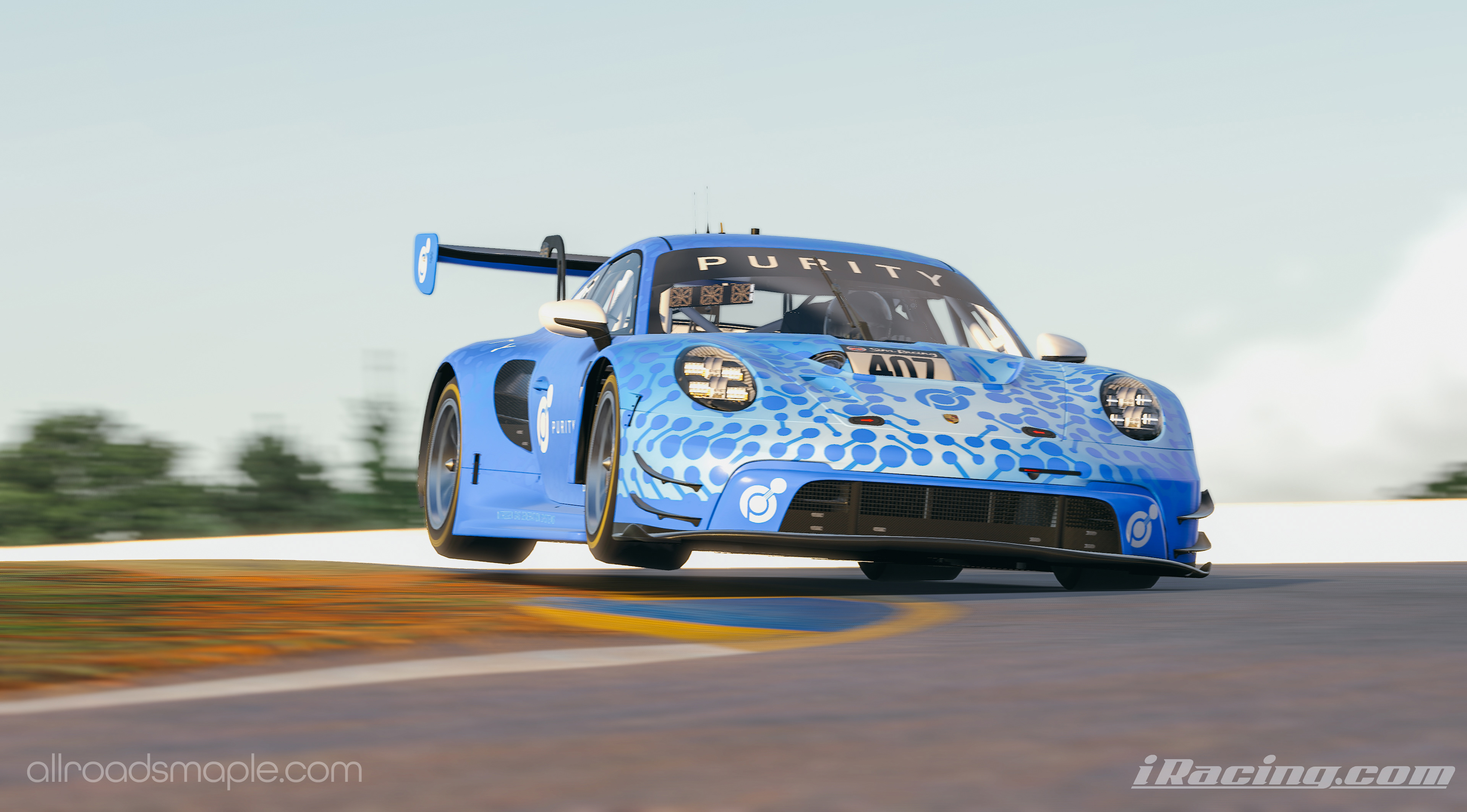 Custom Purity Gas Porsche 992 GT3 R for iRacing