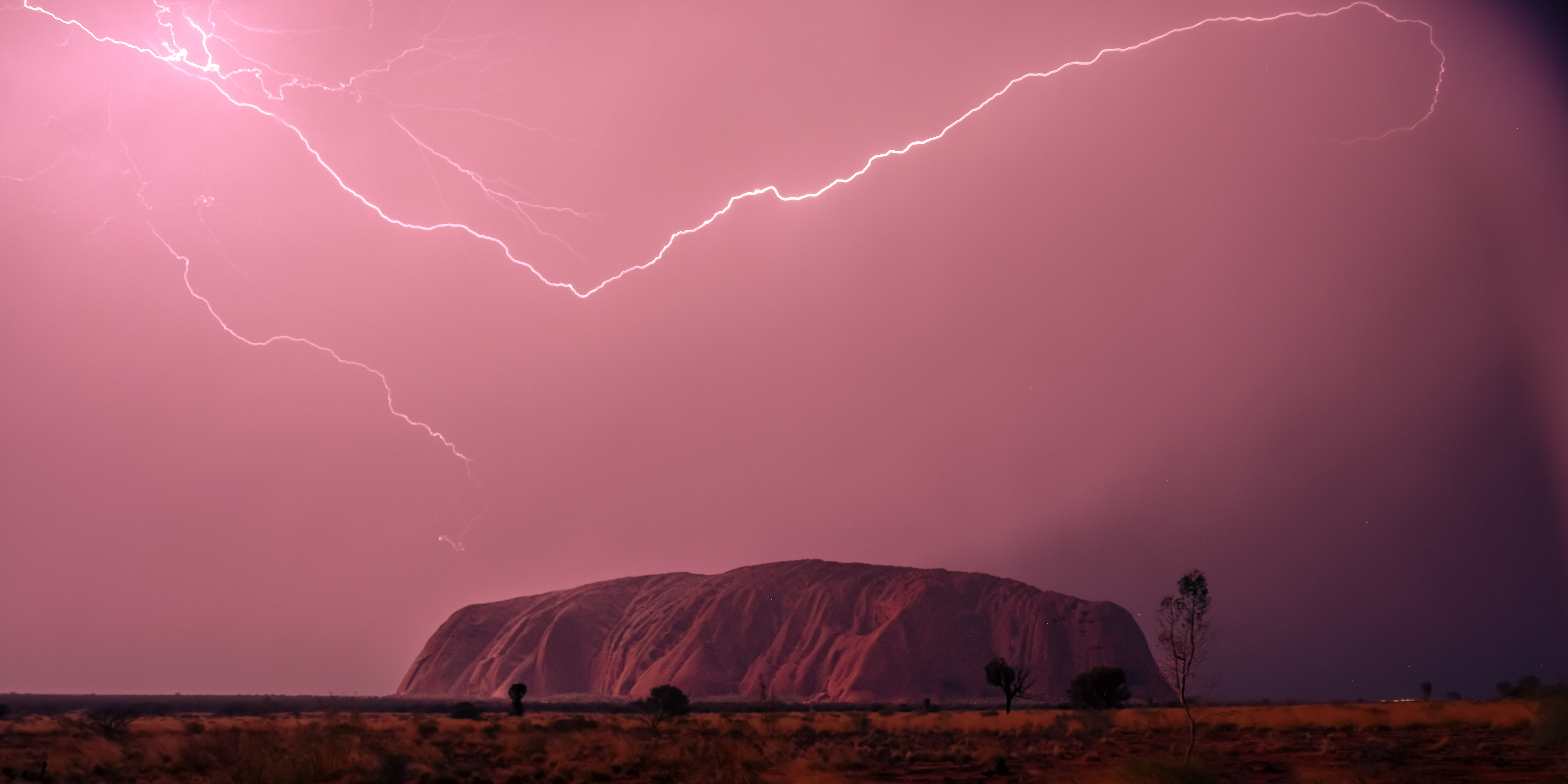 A Lightning at the Rock - Uluru 2025