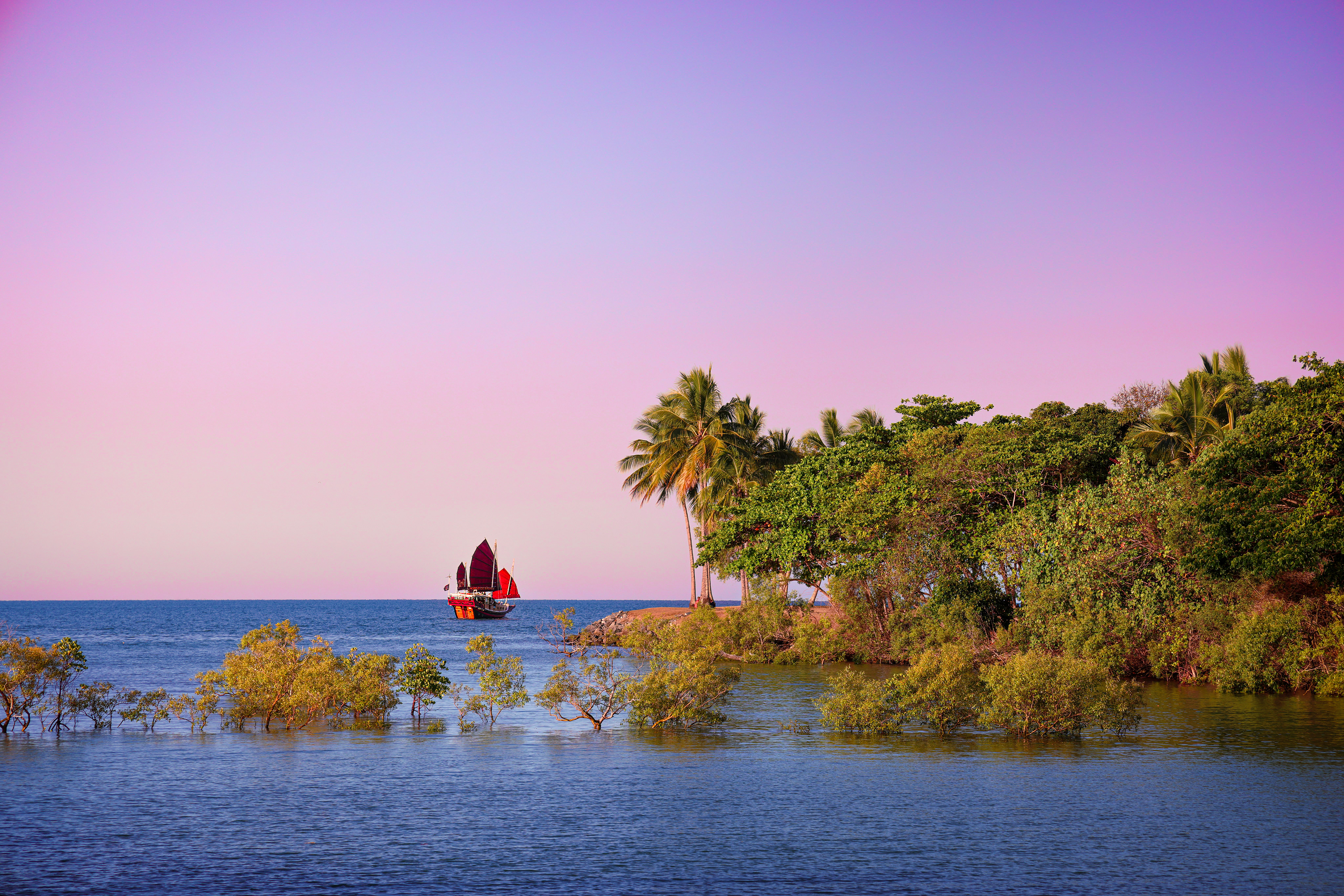 Sailing Into the Pastel Light - Port Douglas 2024