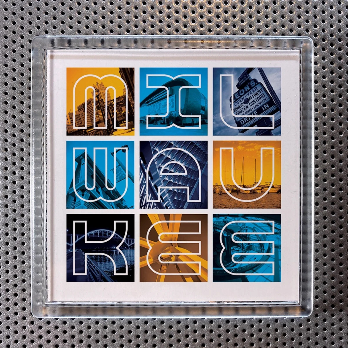 Milwaukee drink coaster/magnet
