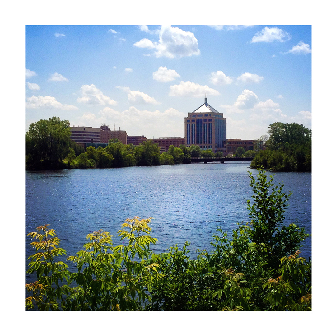 Wausau River District from Across the Wisconsin River, Wausau, WI