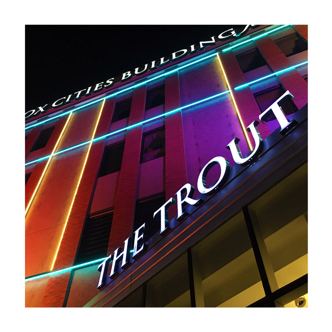 The Trout Lights at Night, Appleton, WI