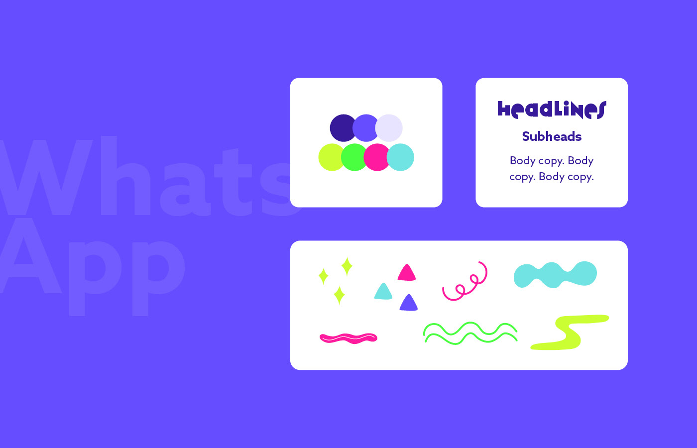 WhatsApp design branding mood board