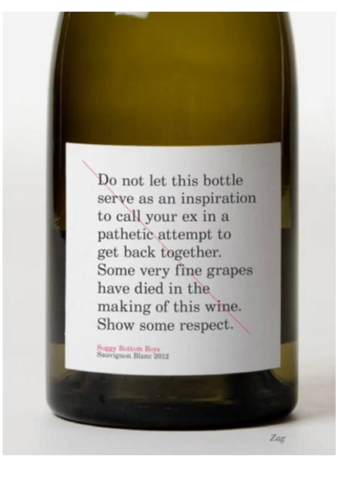 funny copywriting wine label very fine grapes