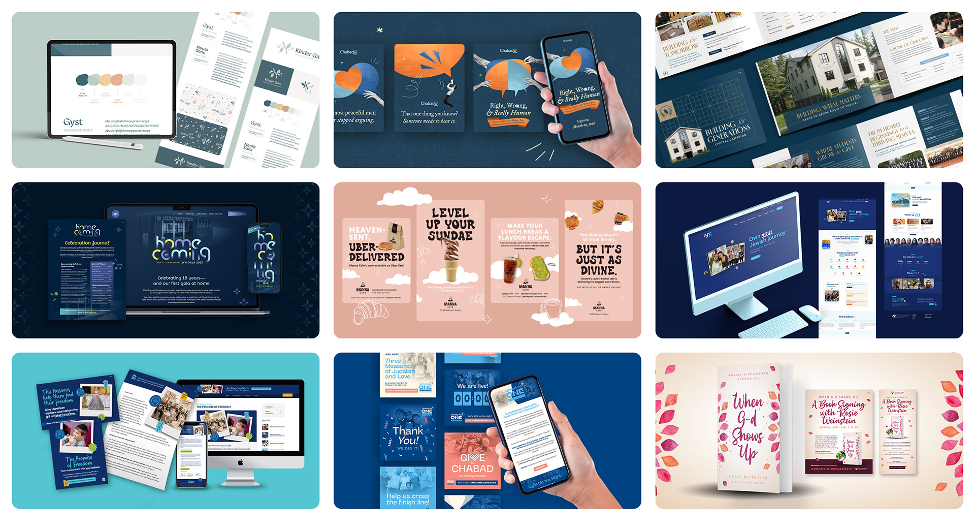sample of design projects at Click Co.