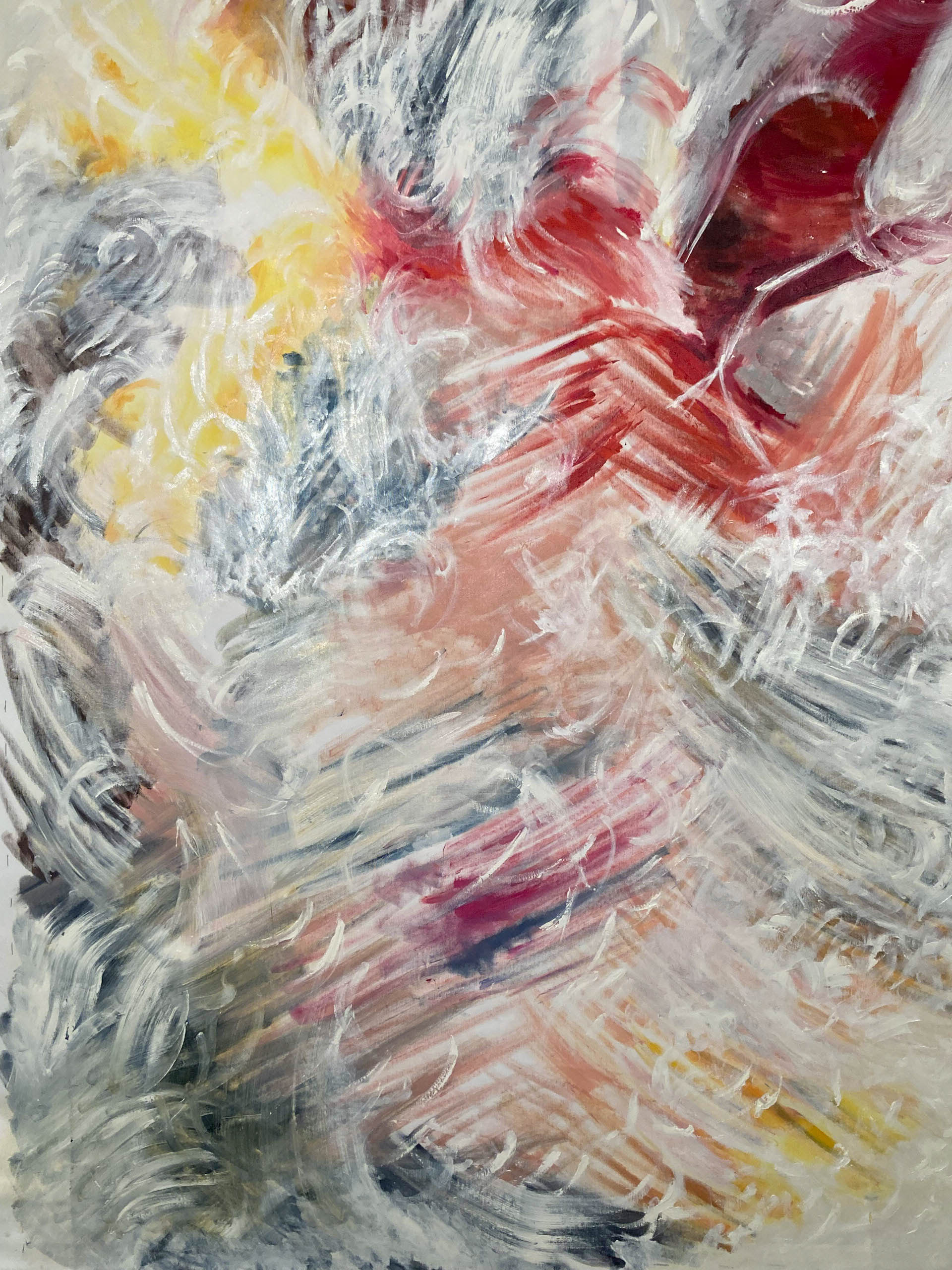 Frangipanier. oil on canvas 110W x 155Hx2D cm (45,3x61 in)