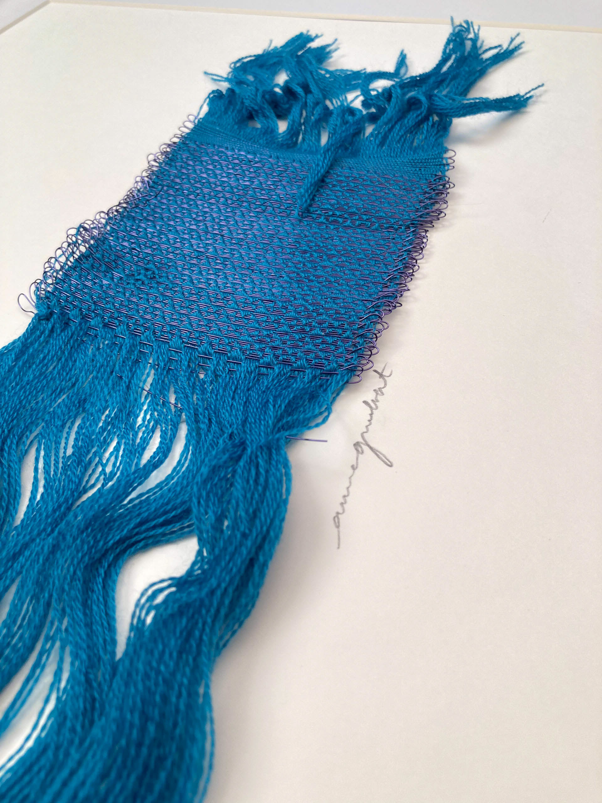 Canard bleu25. 50 W x 70 H x 4 D cm weaving