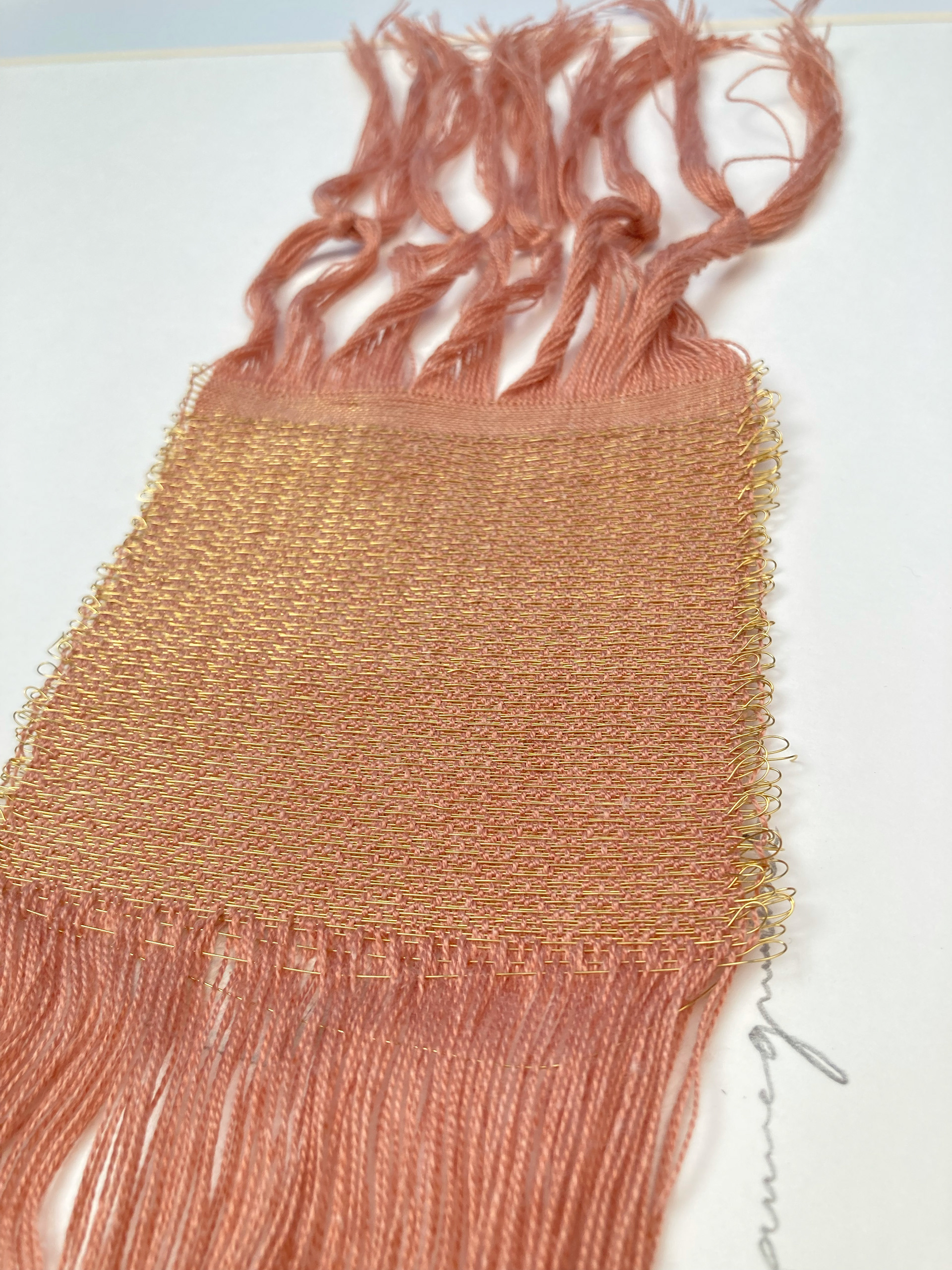 Old Pink or enlacé14 . 50 W x 70 H x 4 D cm weaving