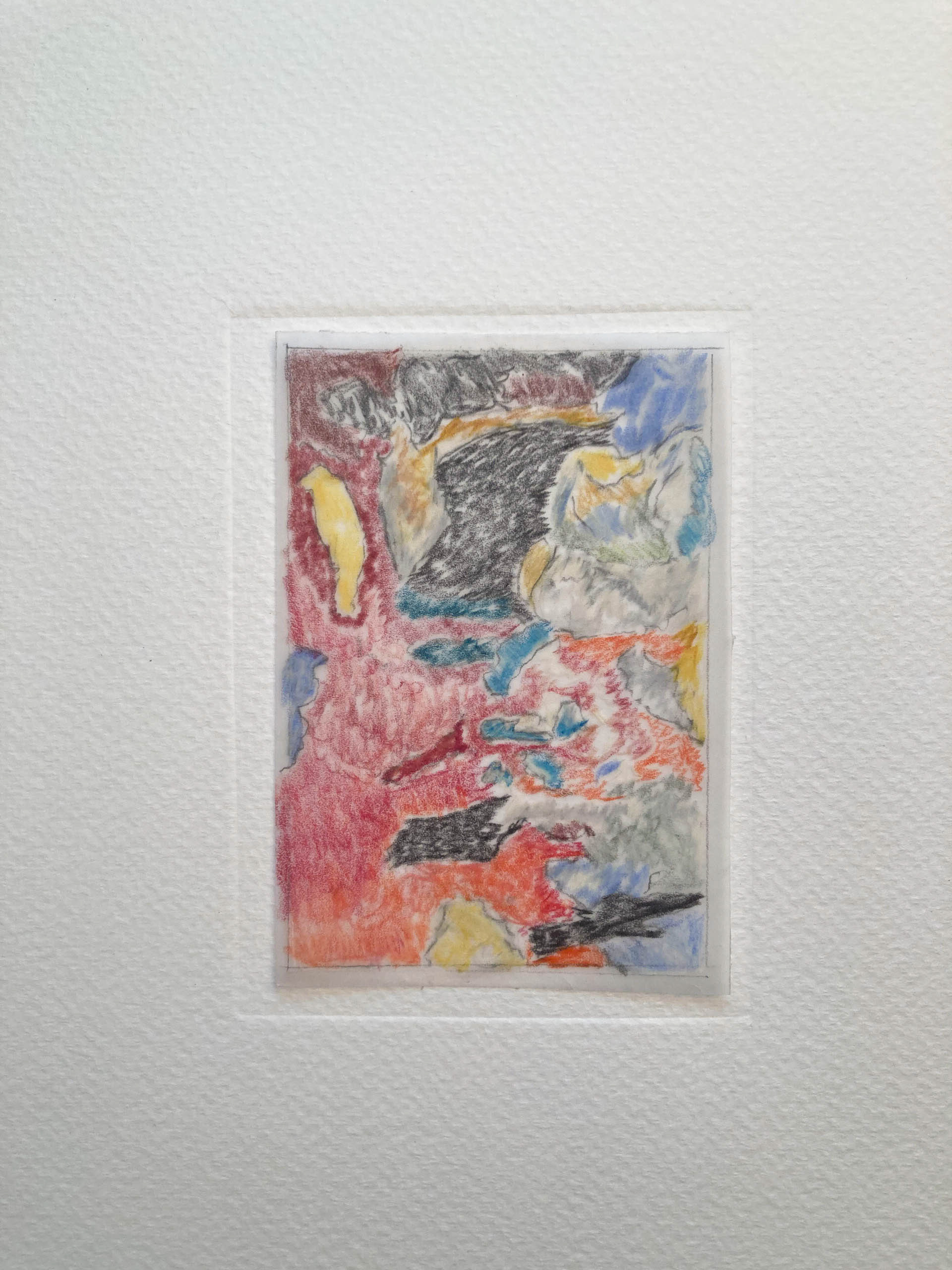 abstraction organique 8. Pencil drawing 7,5 W x 10 H cm