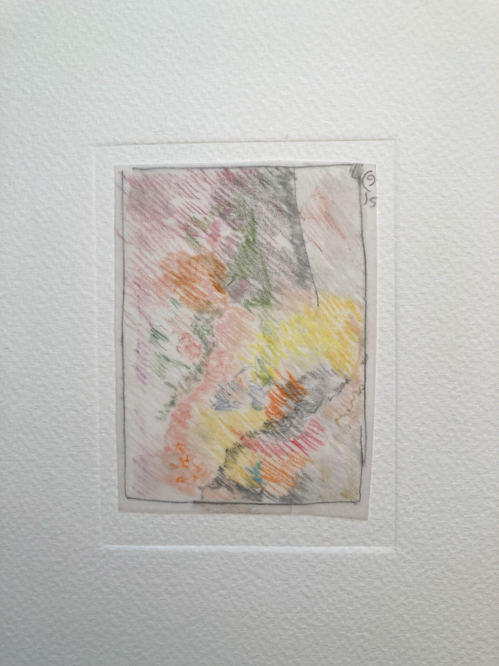 Pencil drawing 7,5 W x 10 H cm