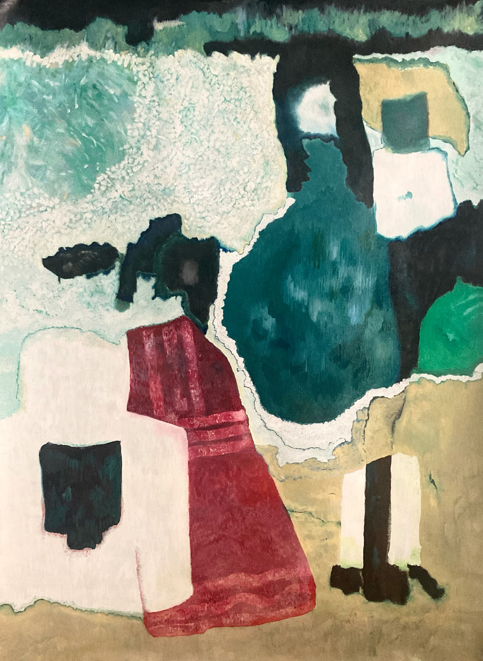 GIROFLÉE. oil on canvas 110W x 155H x2D cm  (45,3x61 i