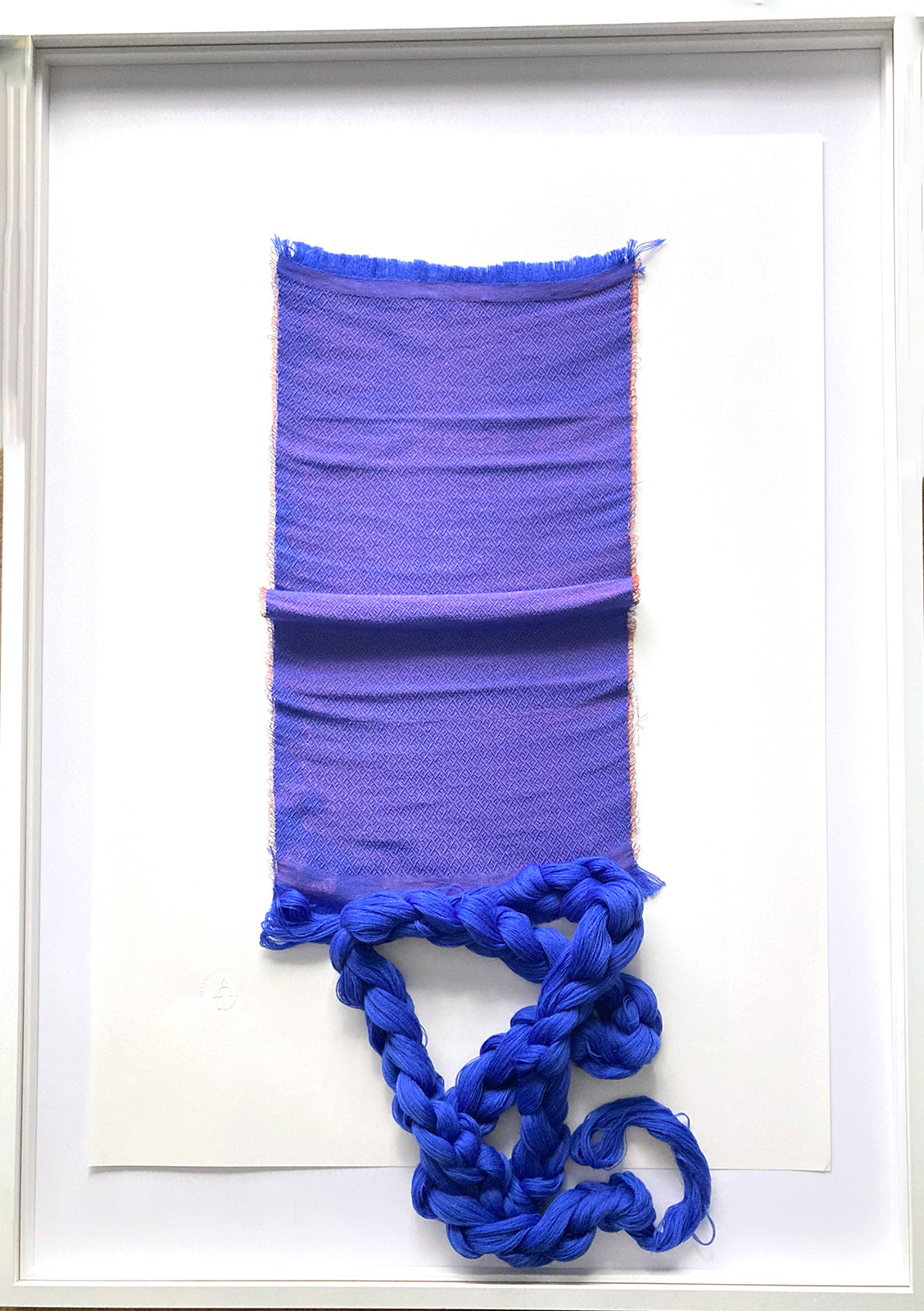 Narration discursive 66 22 . 100 W x 150 H x 4 D cm weaving frame