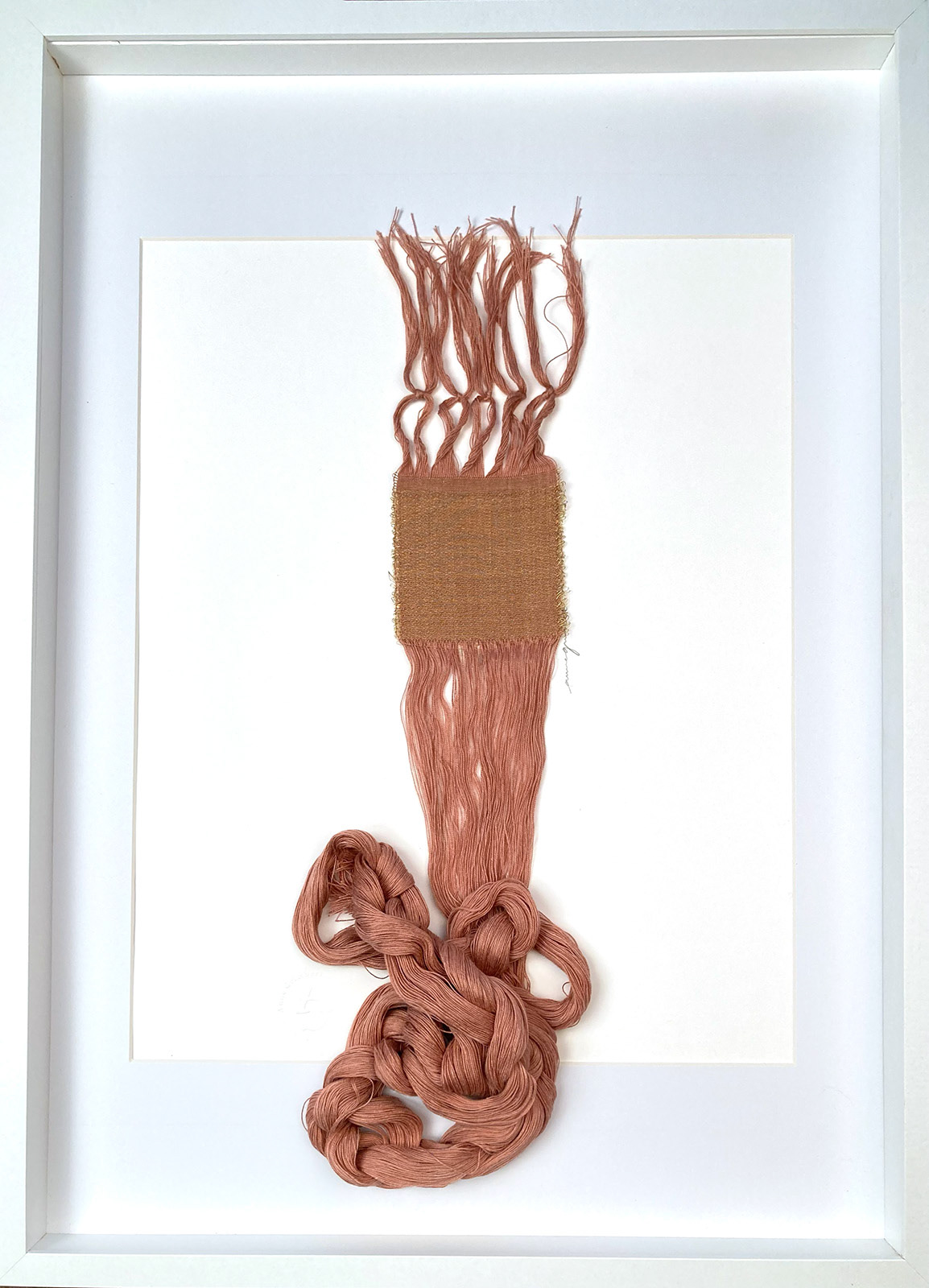 Old Pink or enlacé14 . 50 W x 70 H x 4 D cm weaving