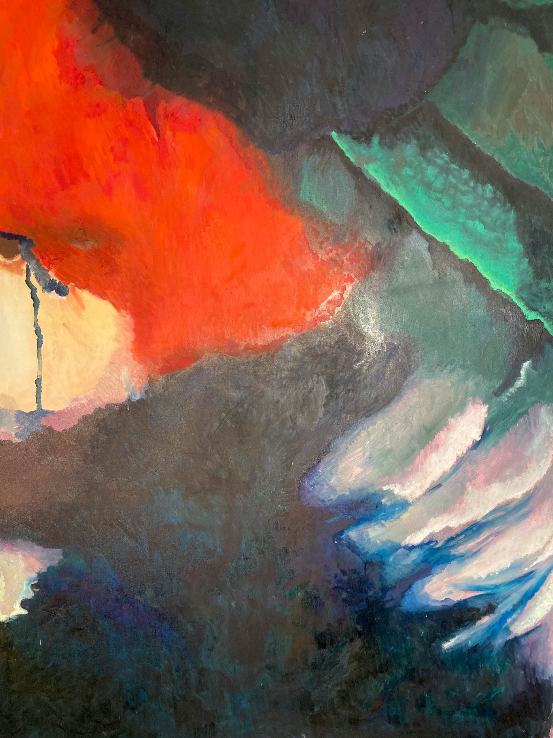 Majong. oil on canvas 116W x 155H x2D cm  (45,6x61 in)