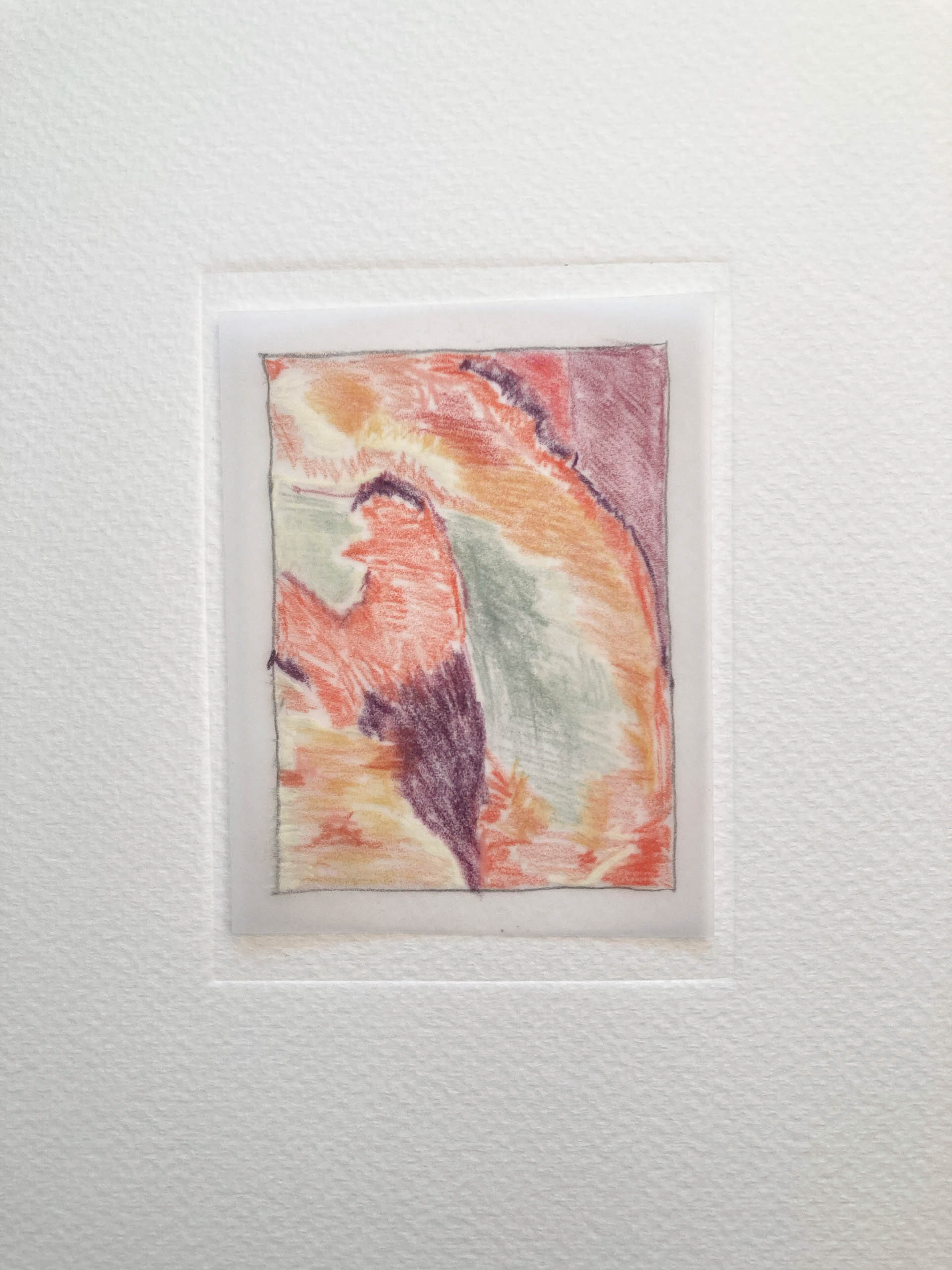 Pencil drawing 7,5 W x 10 H cm