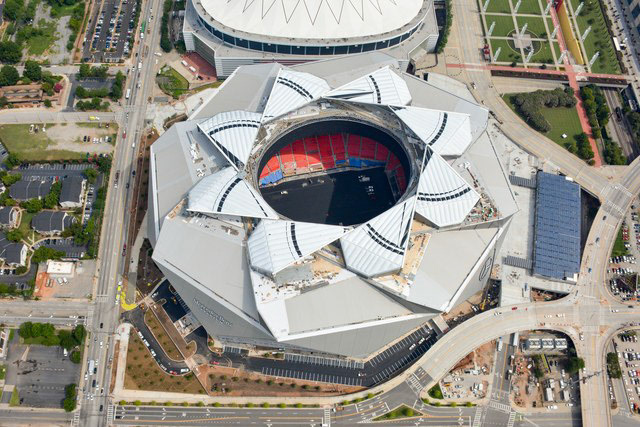 Falcons Mercedes Benz stadium- HOK