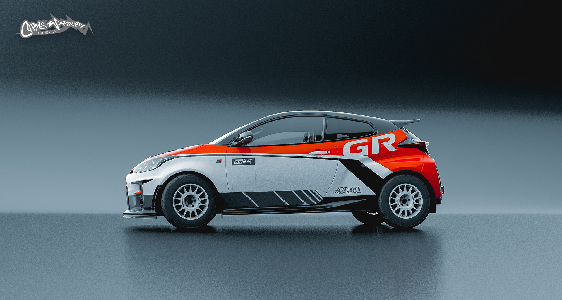 Modified Toyota GR Yaris Livery by Chris Warner Design