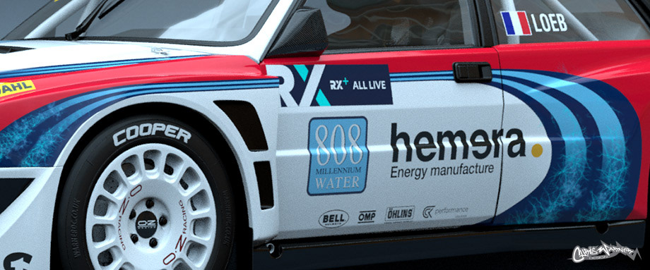 Special One Racing Lancia Delta WorldRX livery design by Chris Warner Design