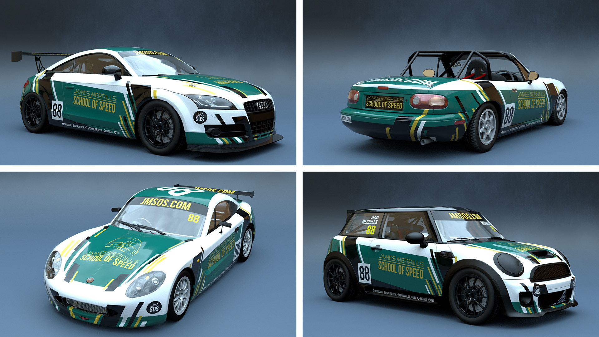 Livery designs and visuals by Chris Warner Design