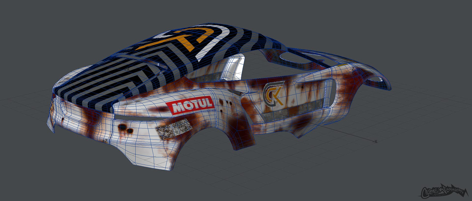 GCK Motorsport Prodrive Hunter Dakar livery design by Chris Warner Design