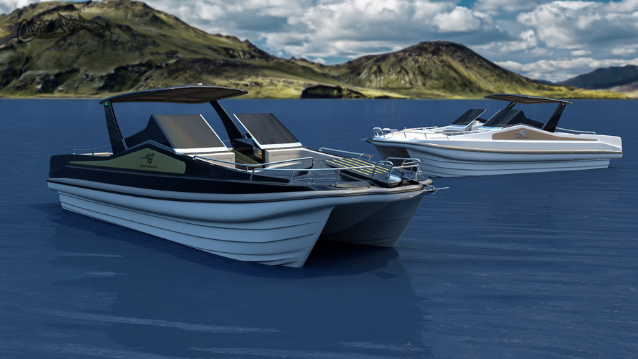 Cheetah Marine Catamaran e-RIB by Chris Warner Design