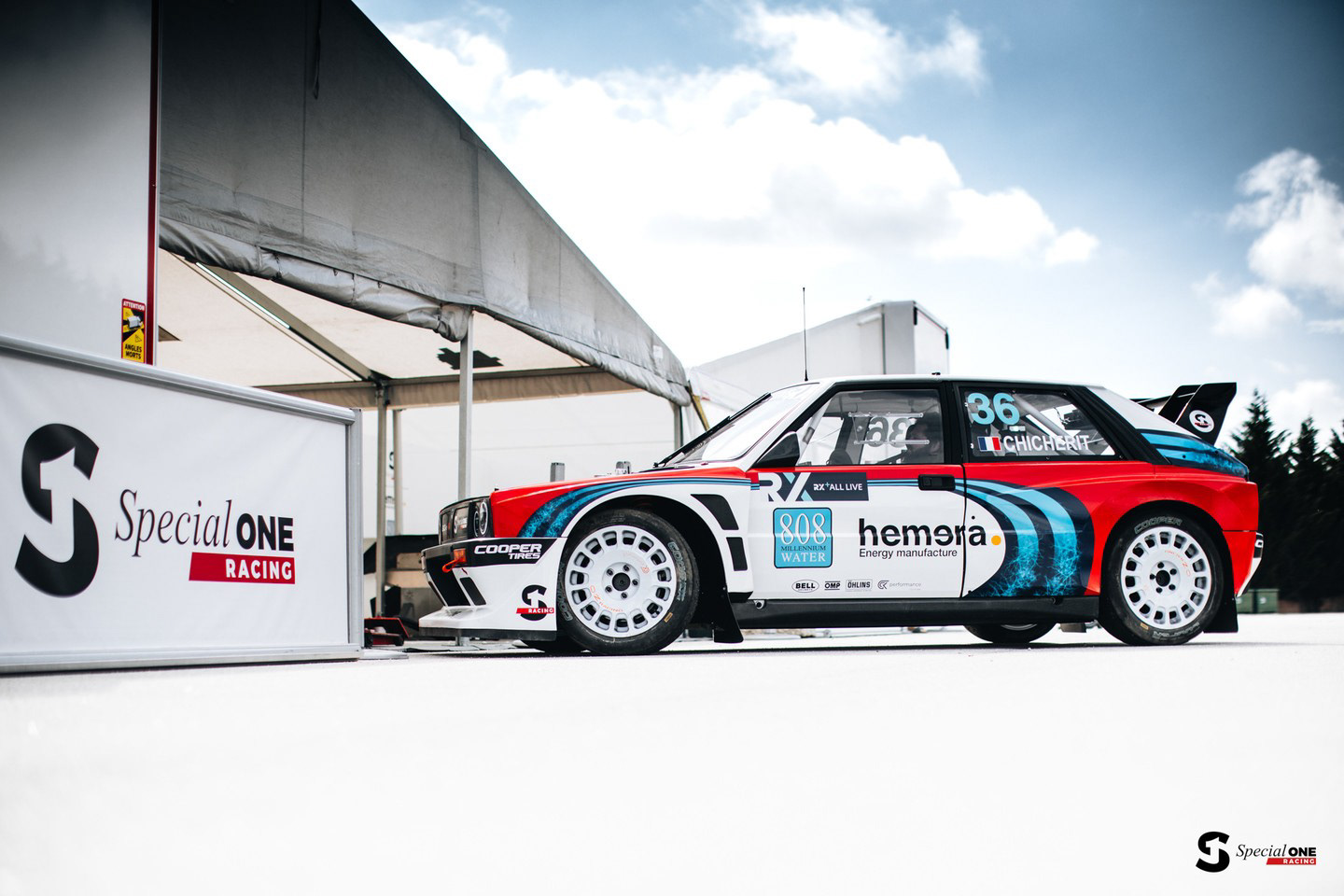 Special One Racing Lancia Delta WorldRX livery design by Chris Warner Design
