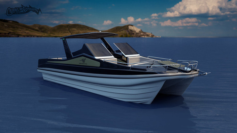 Cheetah Marine Catamaran e-RIB by Chris Warner Design