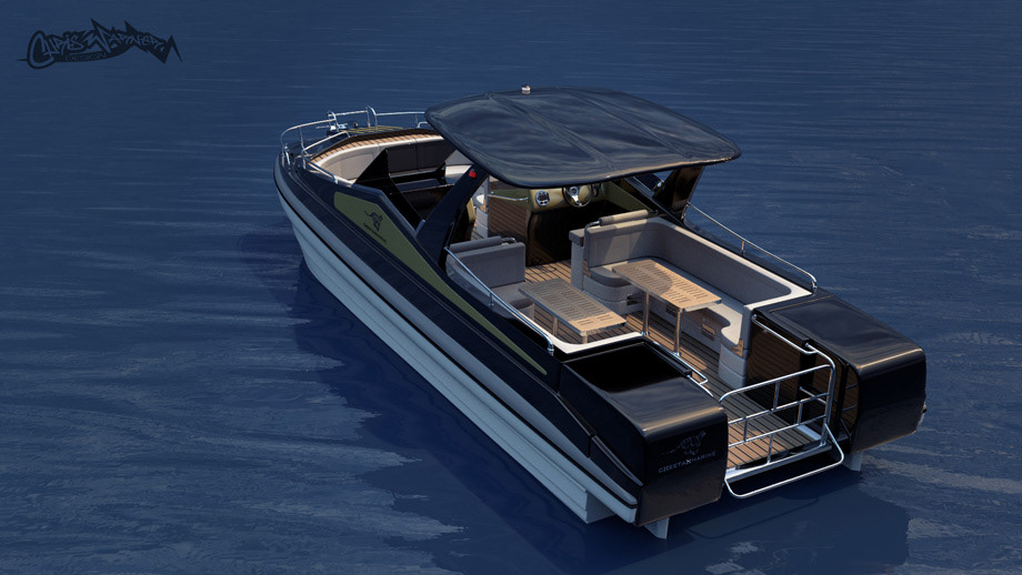 Cheetah Marine Catamaran e-RIB by Chris Warner Design