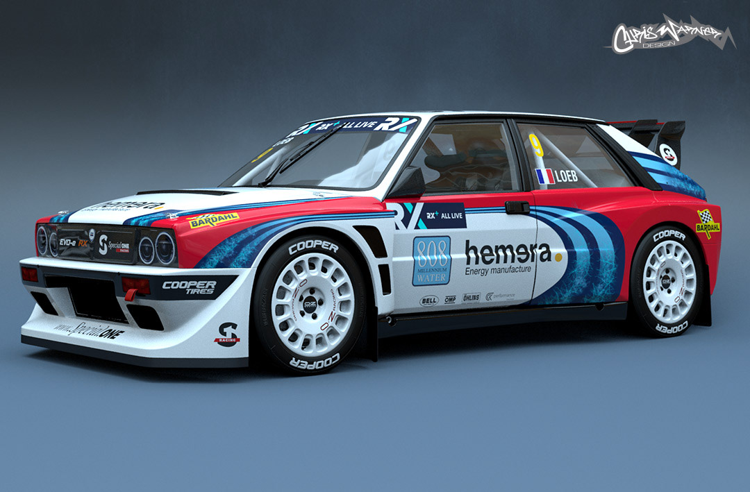 Sébastien Loeb﻿﻿'s Electric Lancia Delta Looks Perfect