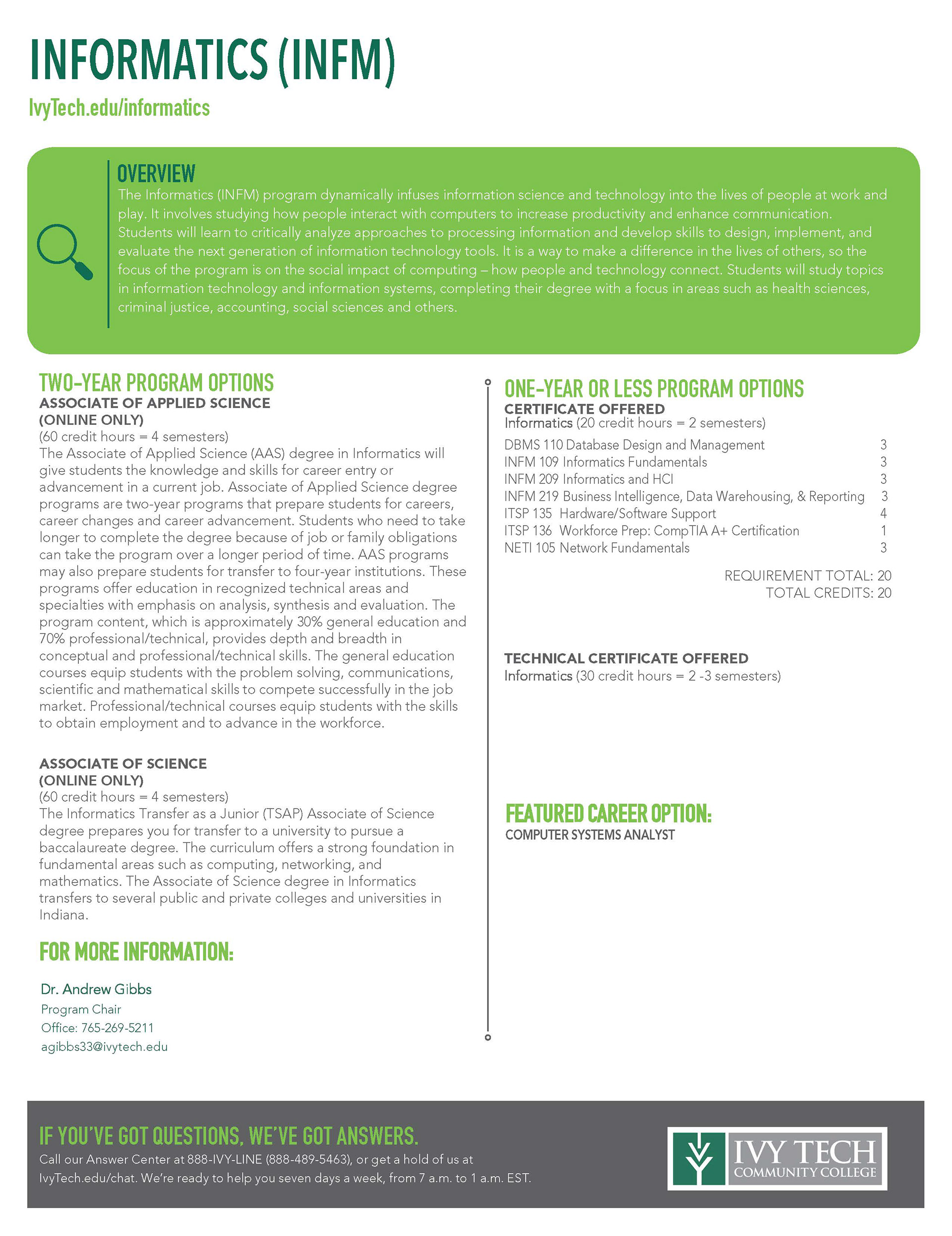 Program Sheet Provided