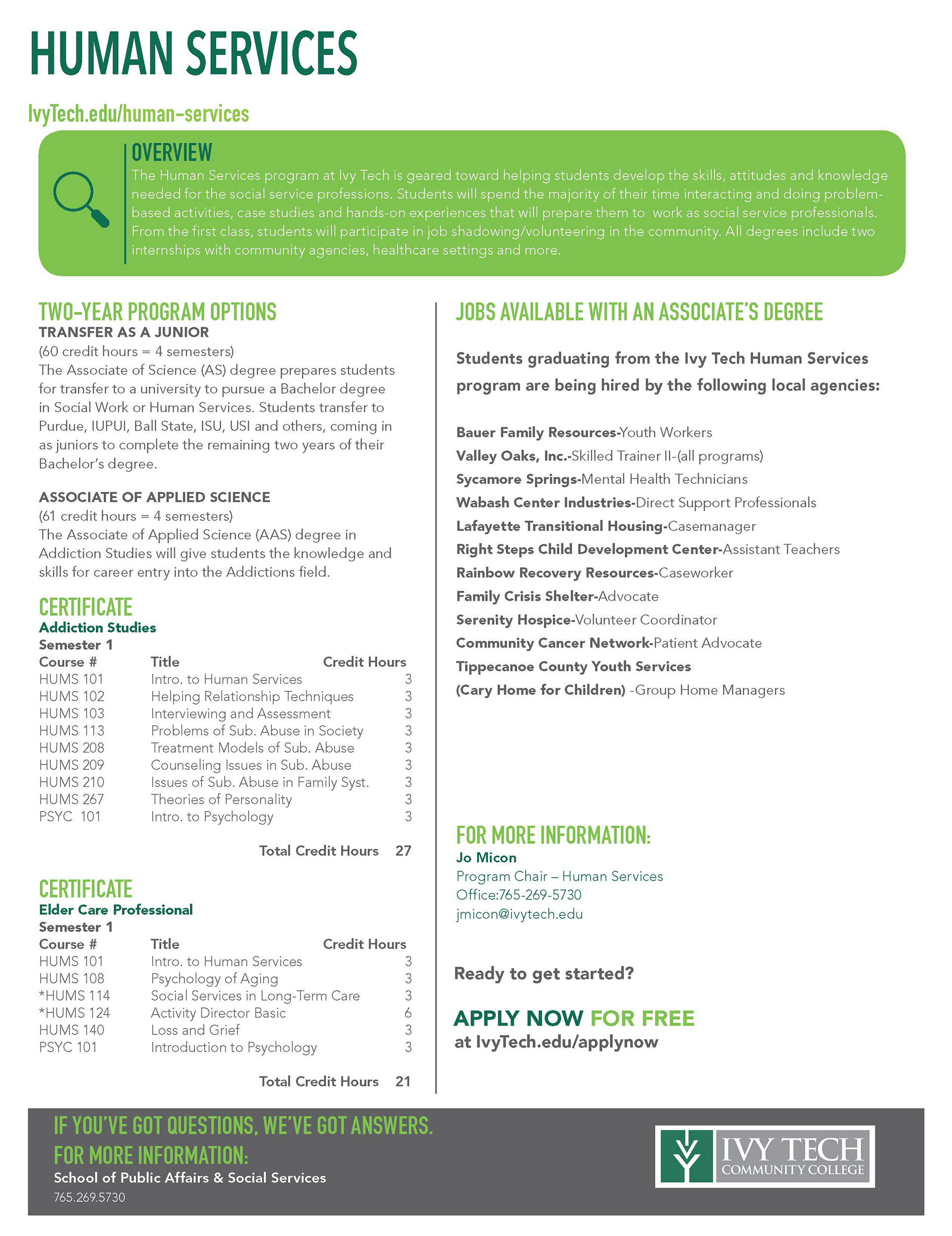 Program Sheet Provided