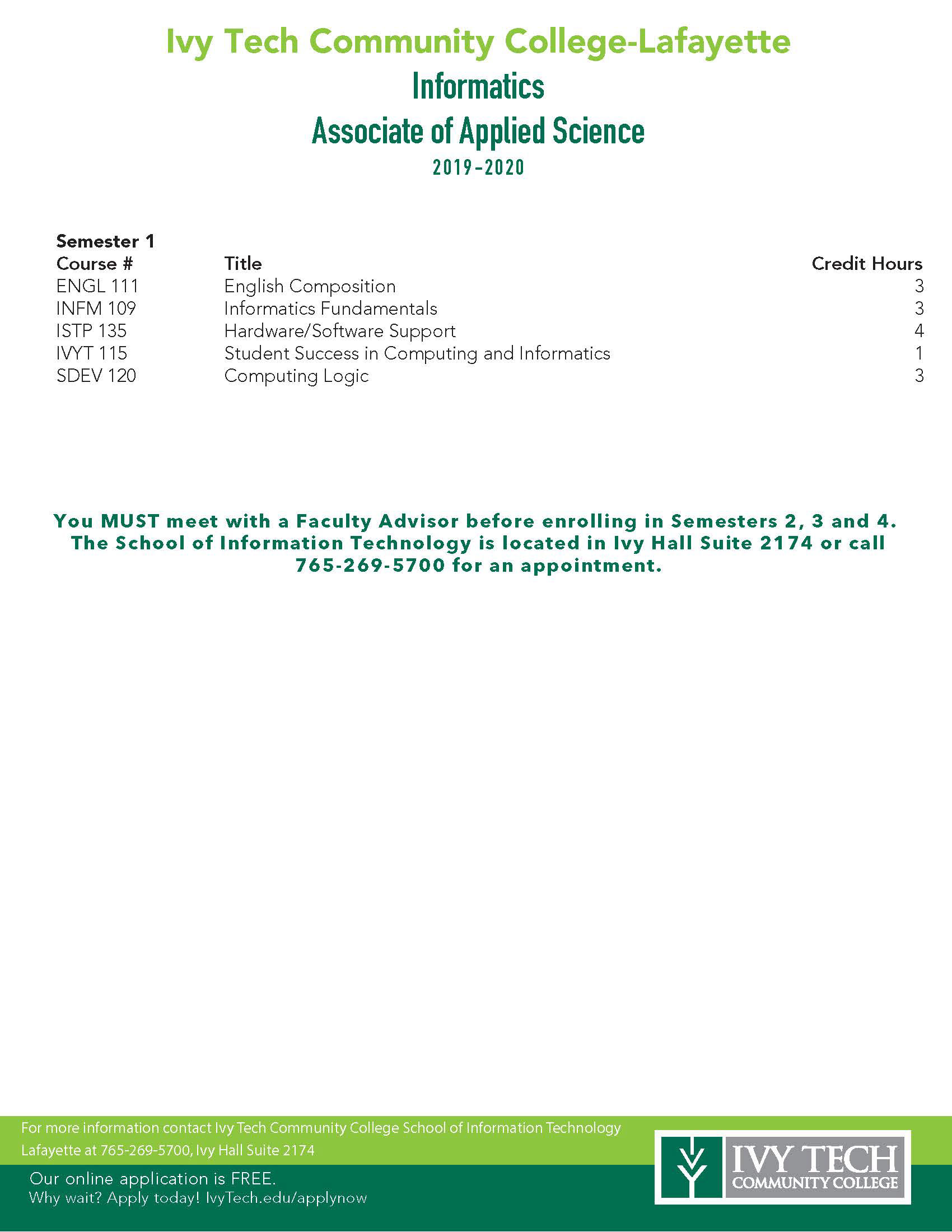 Program Sheet Provided