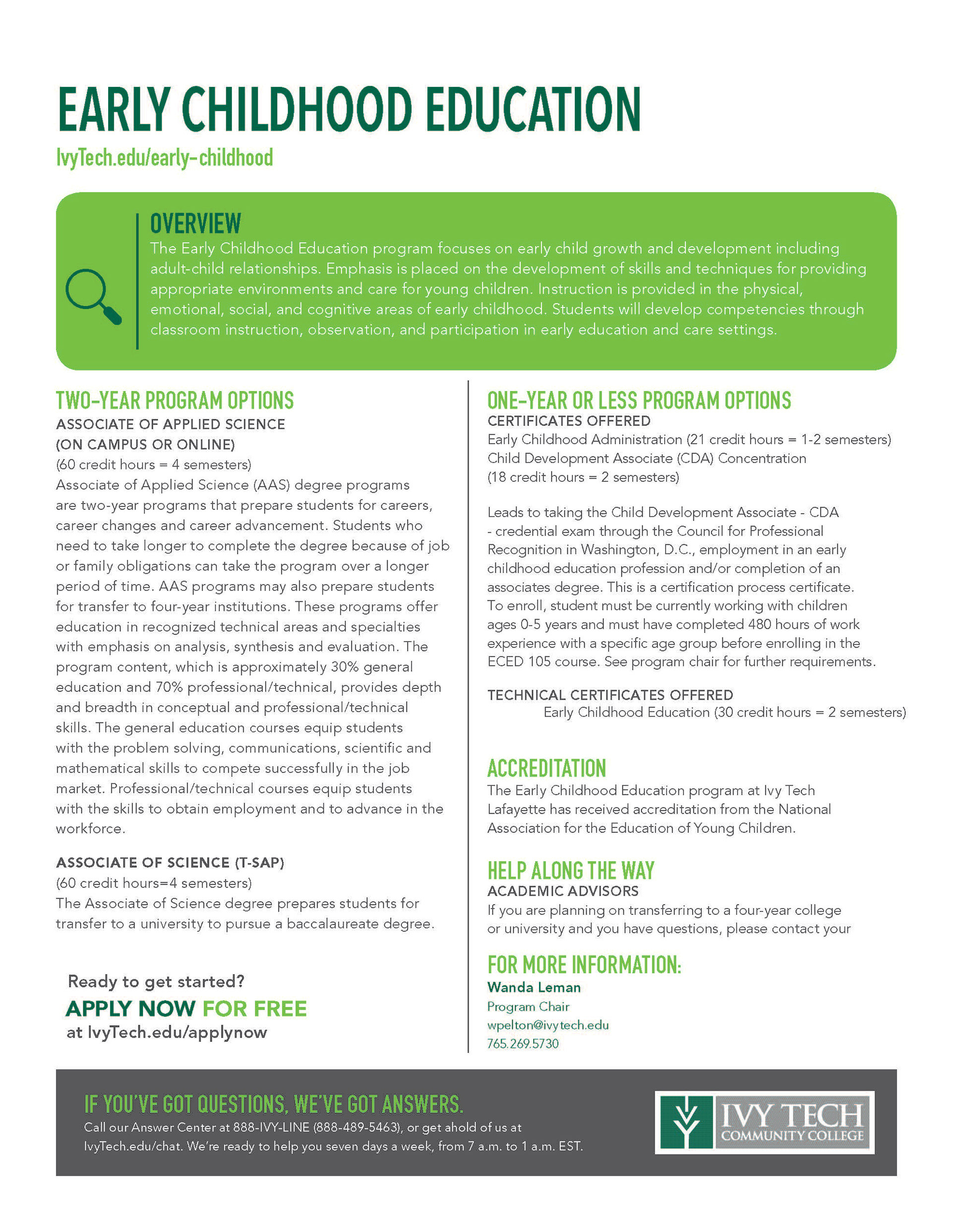 Program Sheet Provided