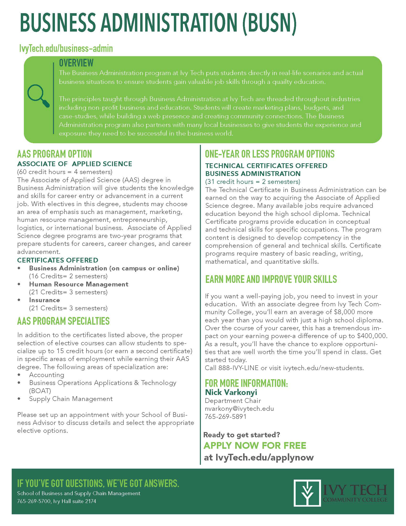 Program Sheet Provided