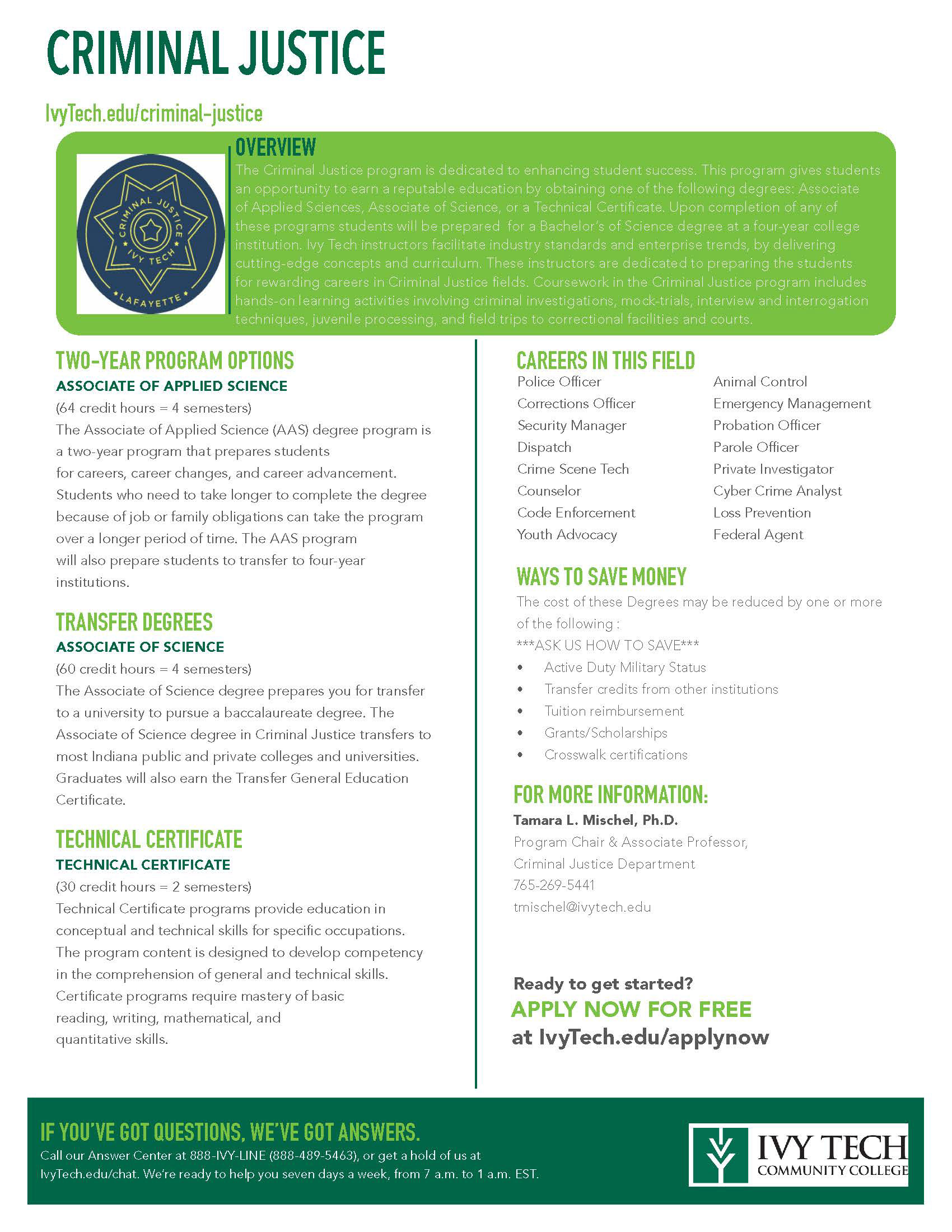 Program Sheet Provided