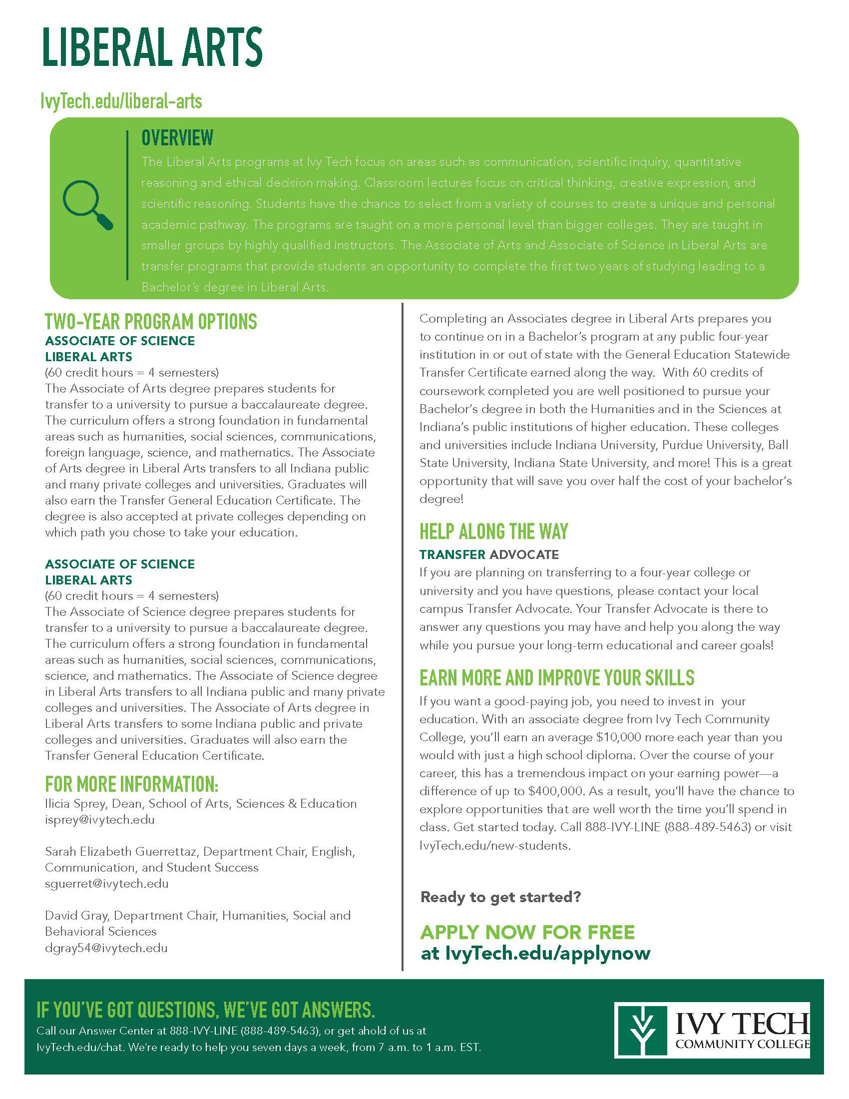 Program Sheet Provided