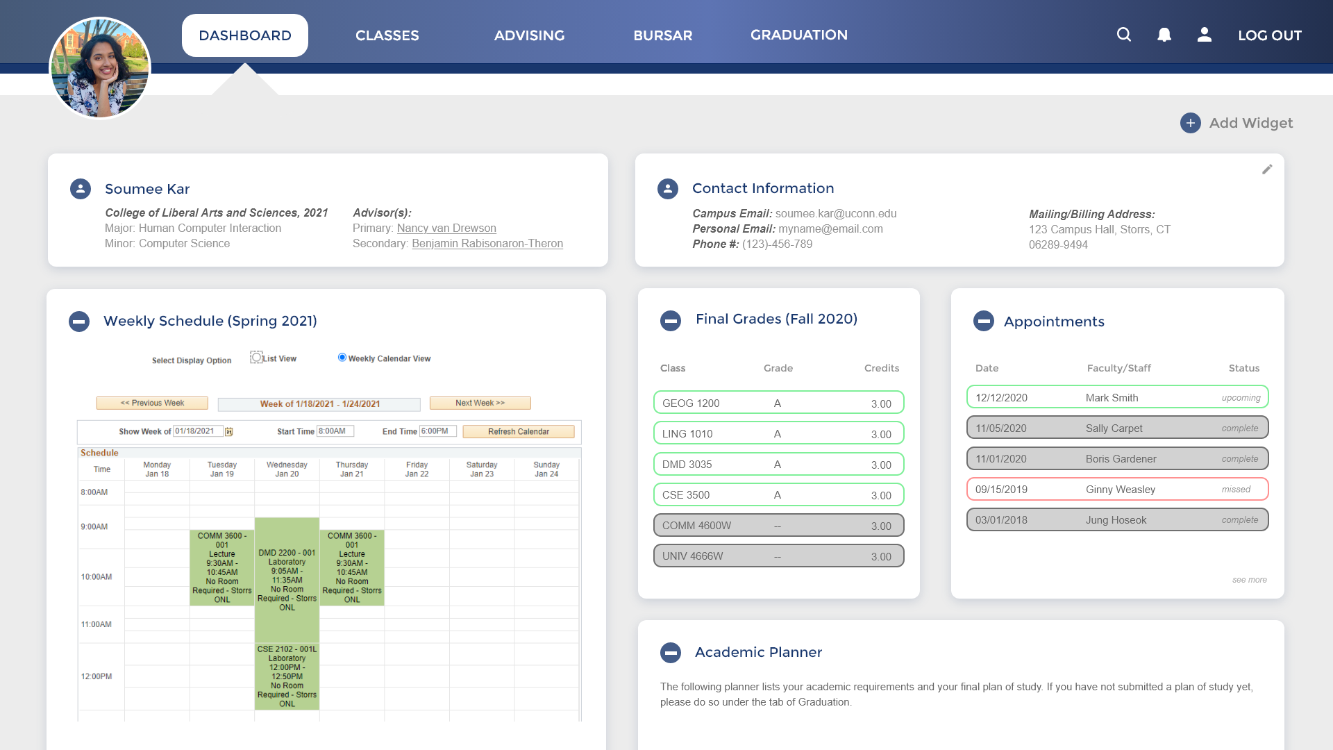 Soumee Kar UConn Student Admin
