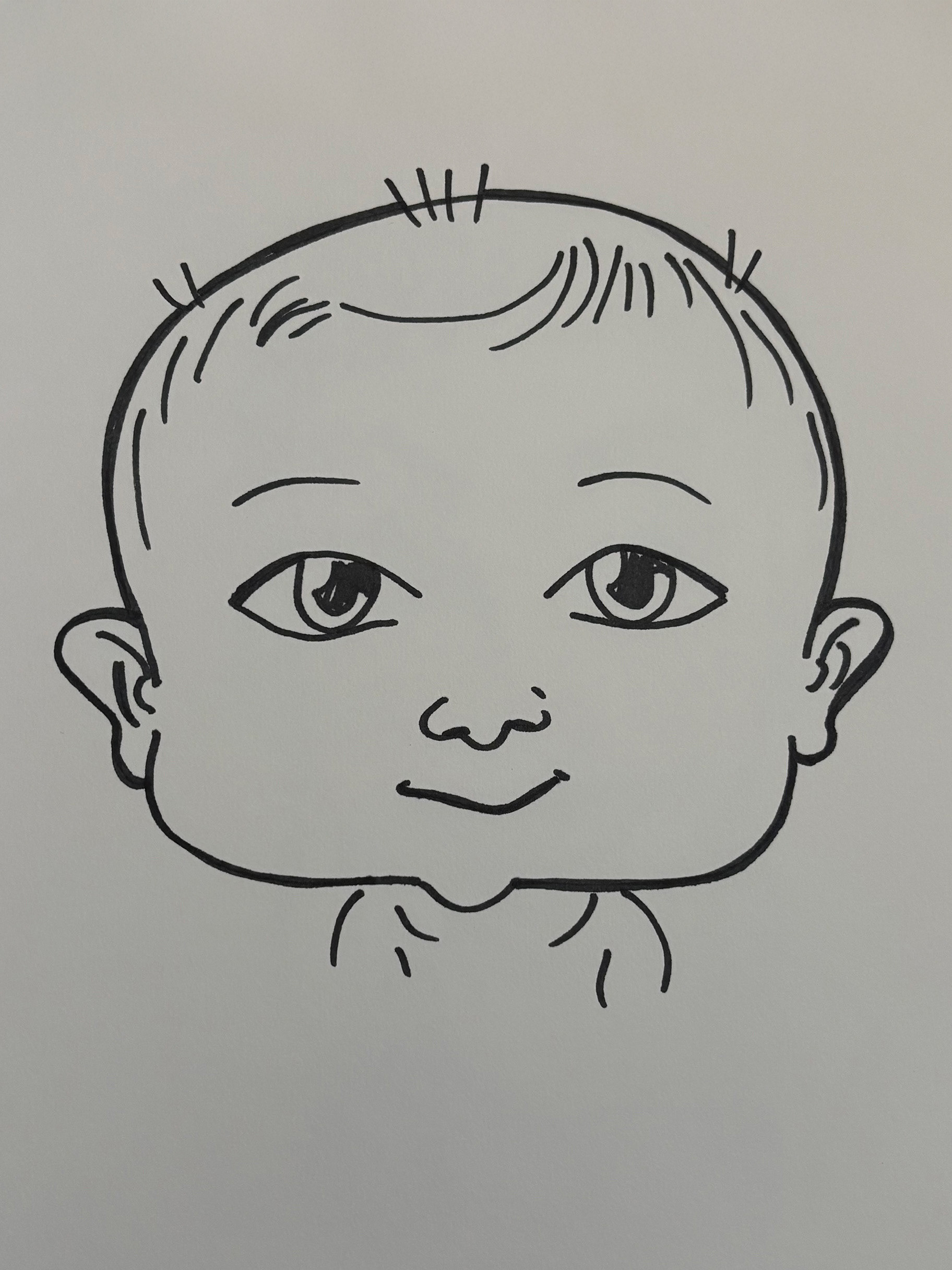 Caricature 1 (Marker, 2025)