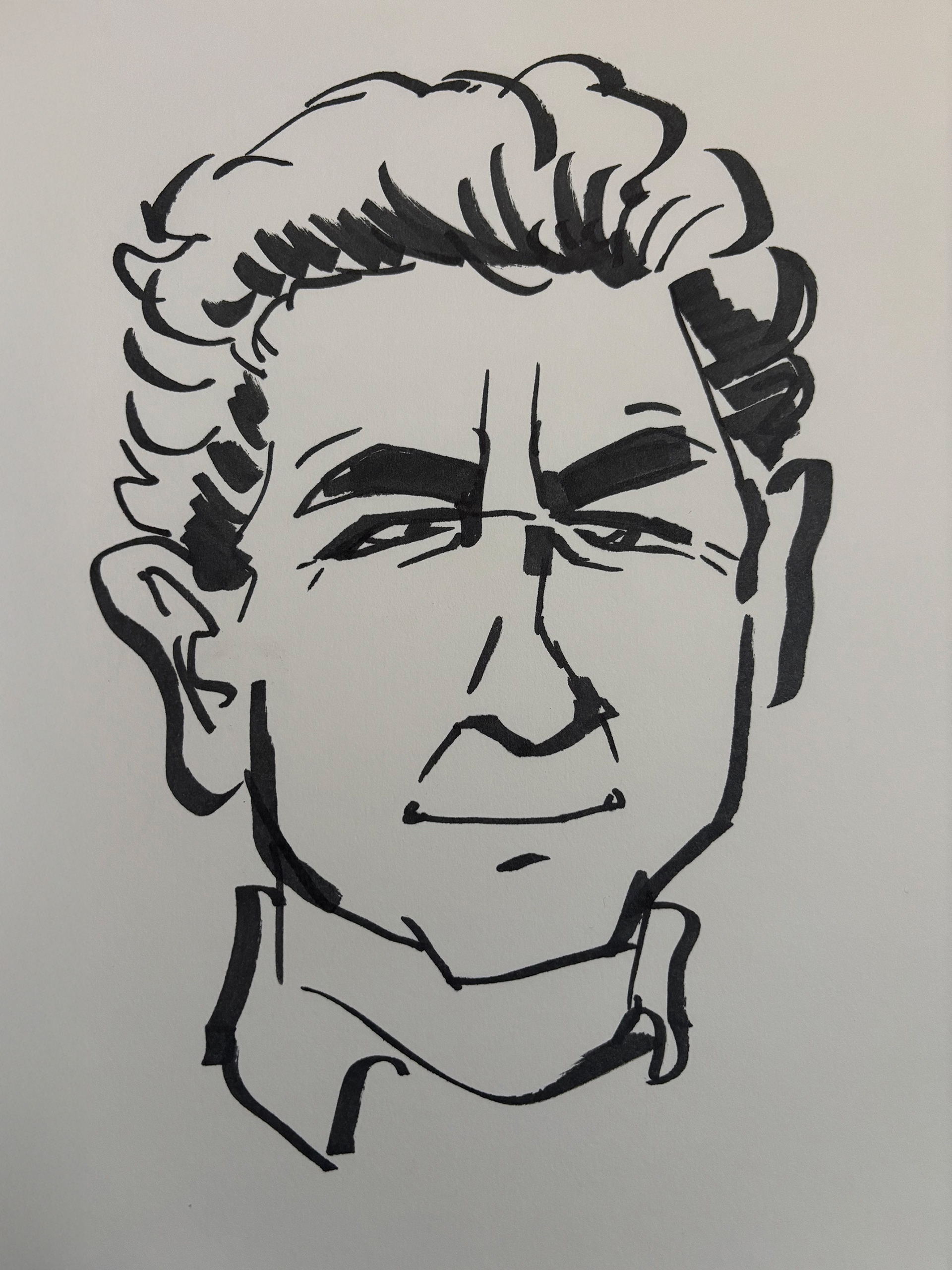 Caricature 2 (Marker, 2025)