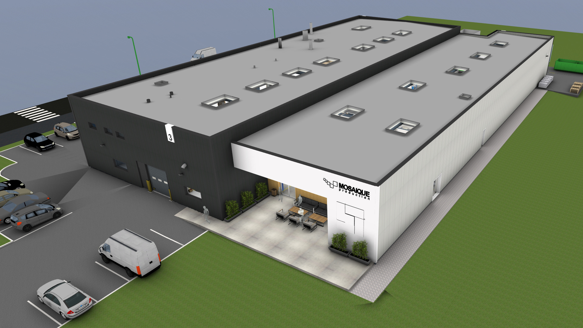 Le projet : + 800m² de production et une zone détente couverte