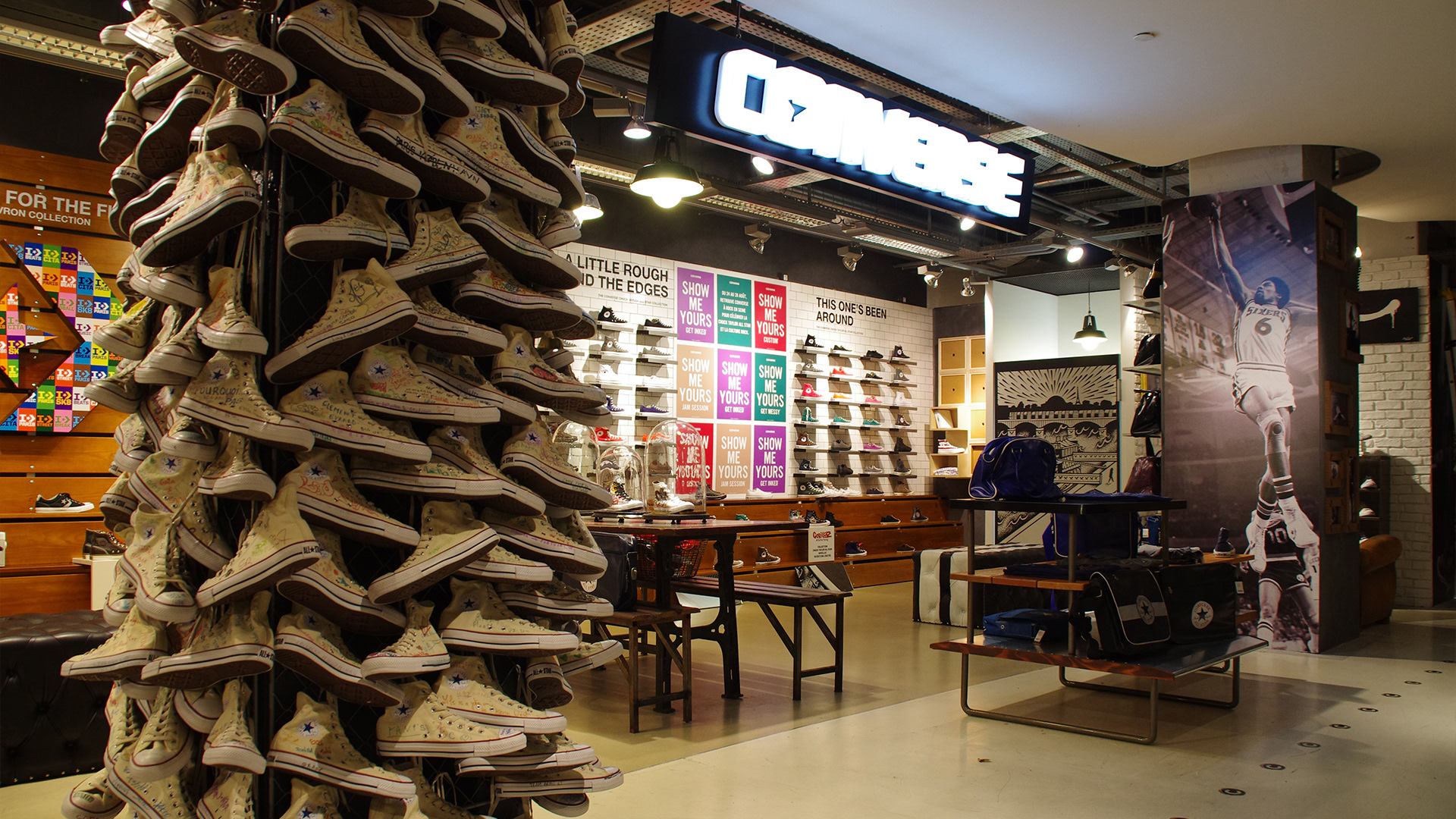 Coner Converse façon gymnase au Citadium Havre Caumartin