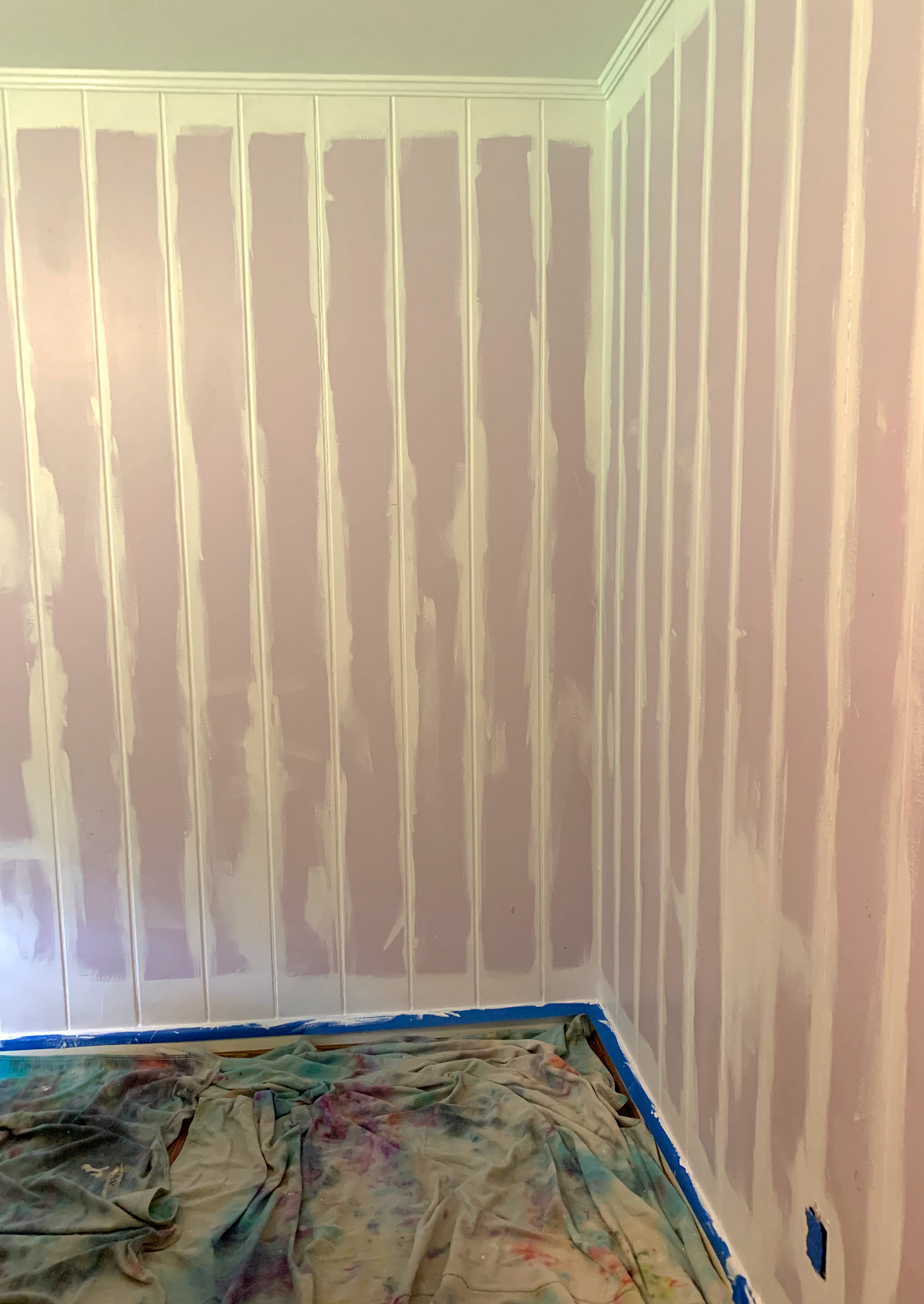 Guest Bedroom -  Wood Paneling Prep