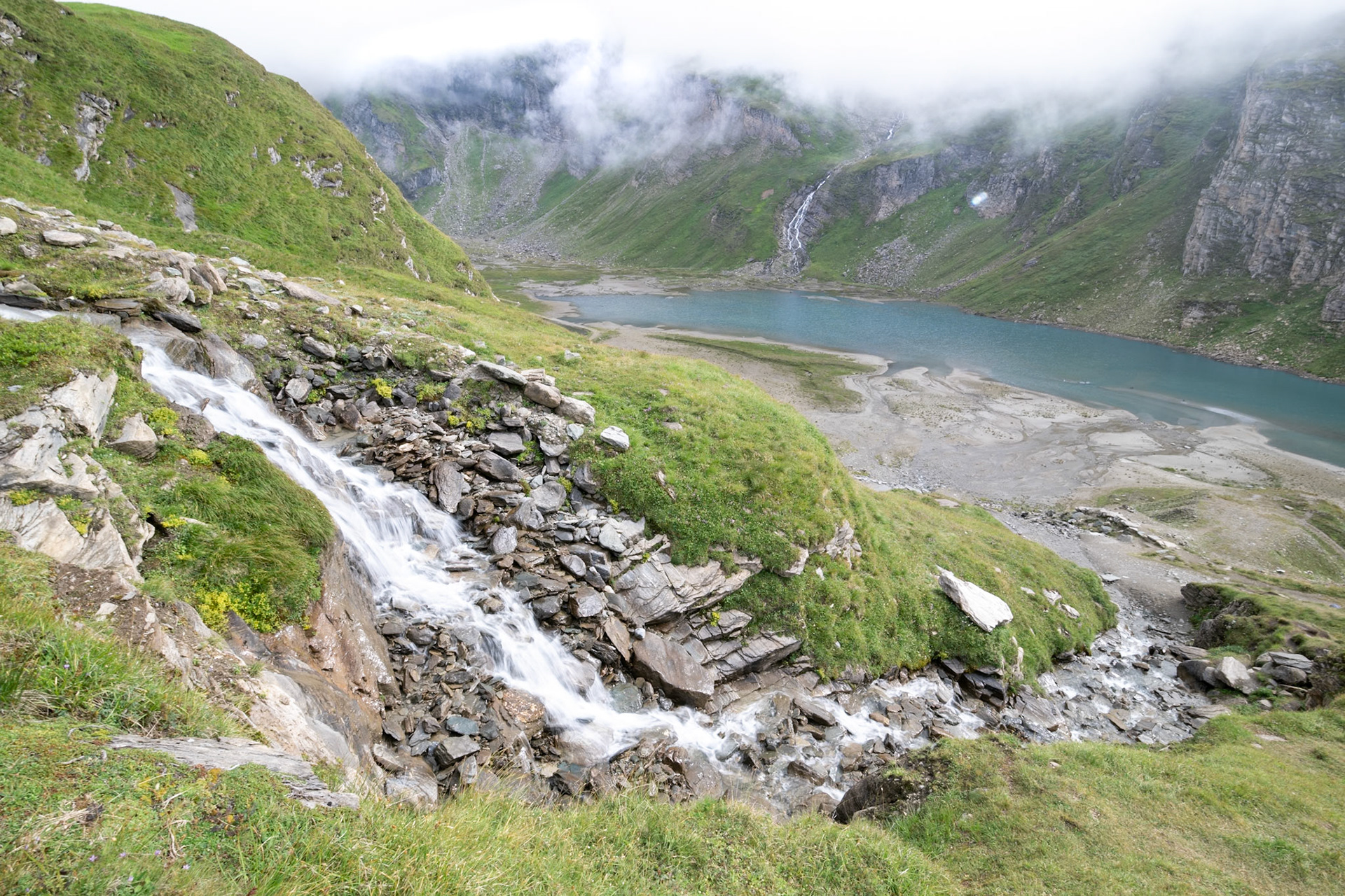 Waterfall in the Austrian Alps