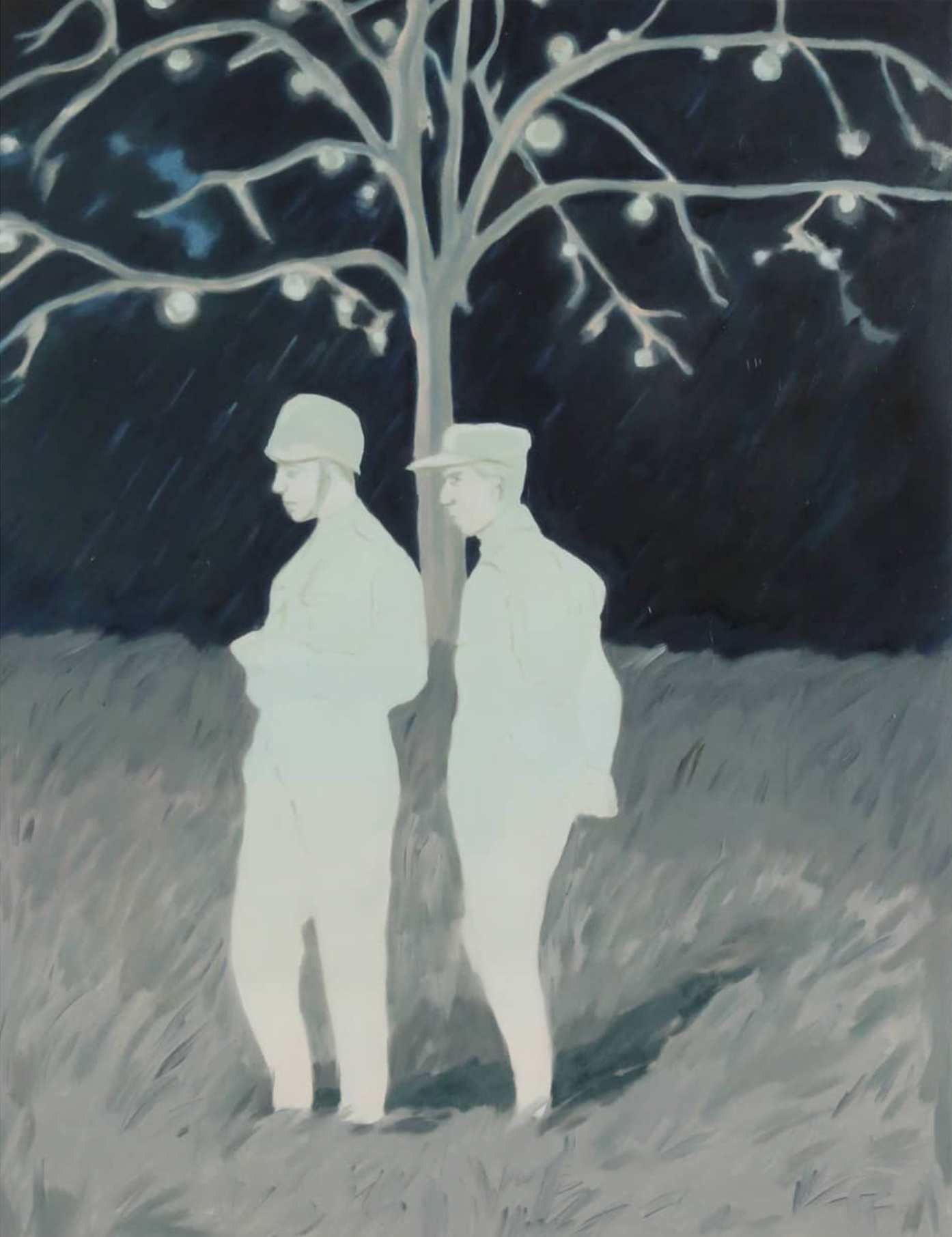 On the fields 90cm x 60 cm oil on canvas,2021