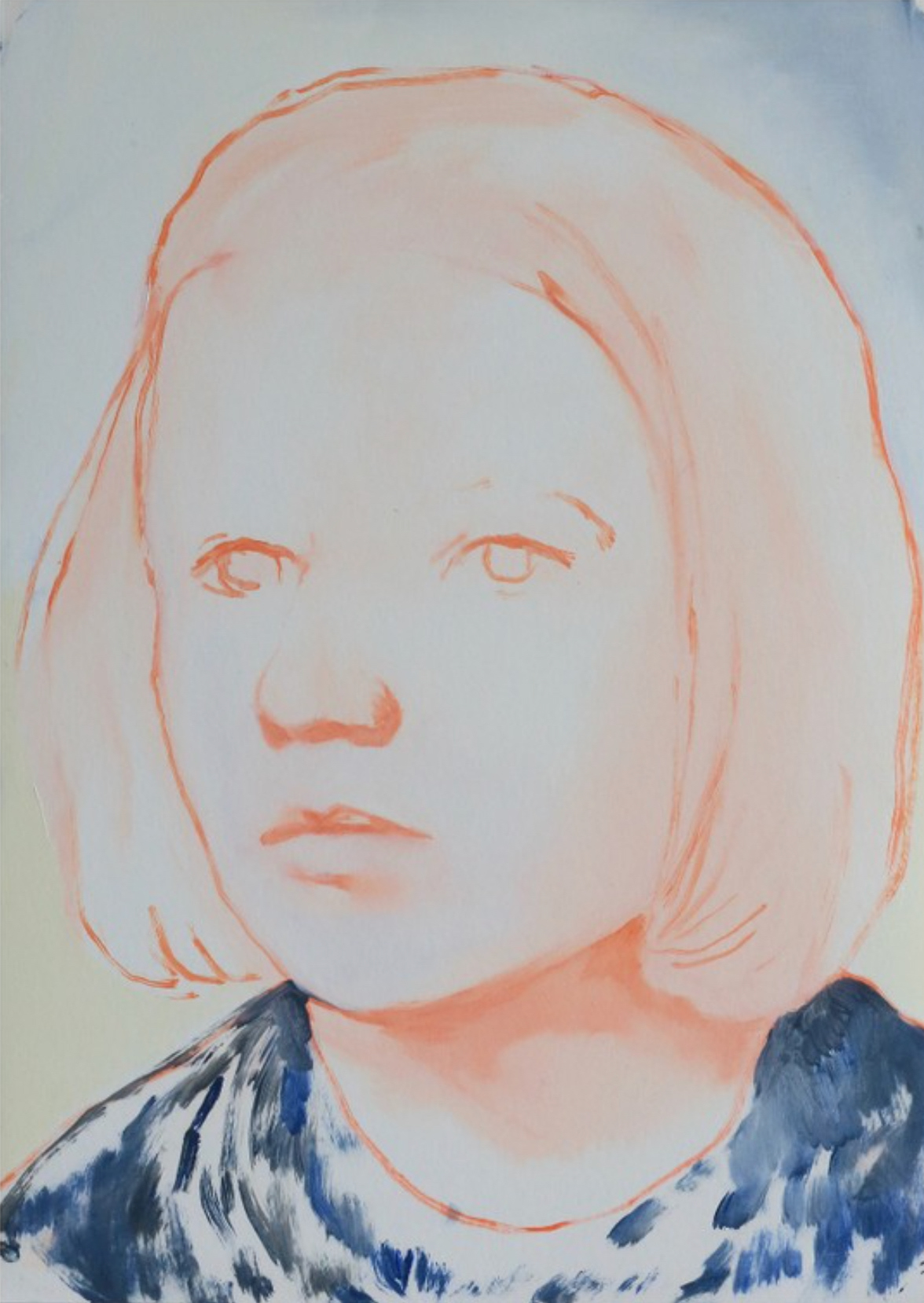 Sophie 29 cm x 21 cm, oil on paper, 2020