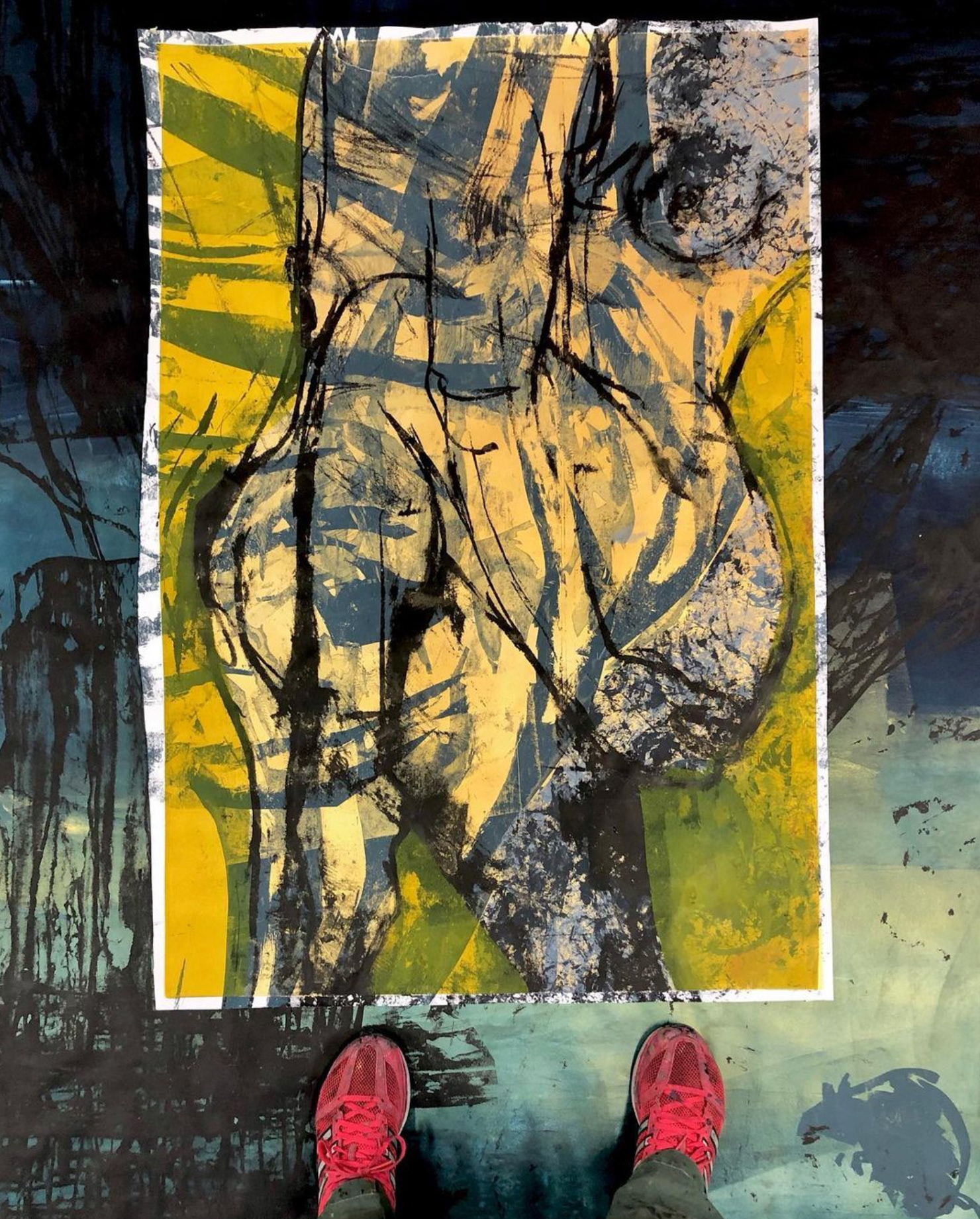 Screen print on top of screen print